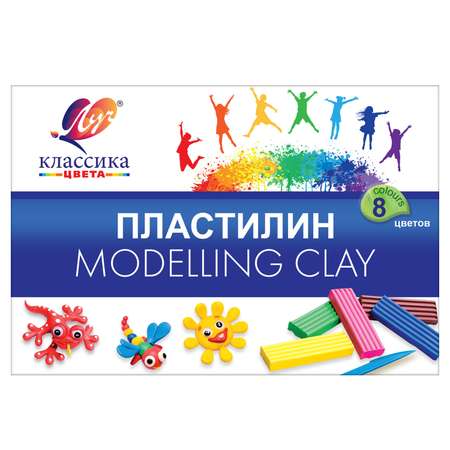 Пластилин Луч 8 цв.