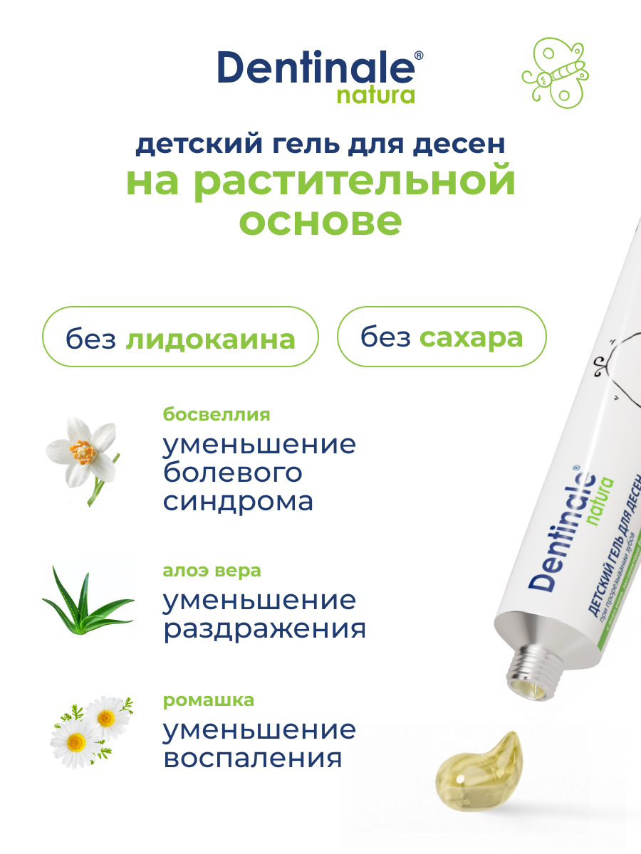 Гель для десен Dentinale natura детский 20мл 02267CU - фото 3