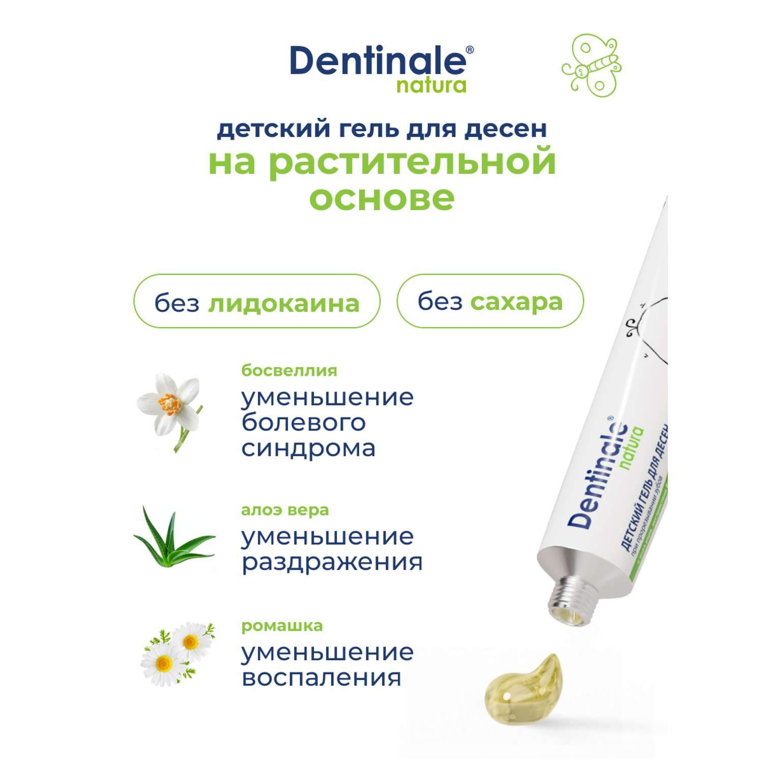 Гель для десен Dentinale natura детский 20мл 02267CU - фото 3