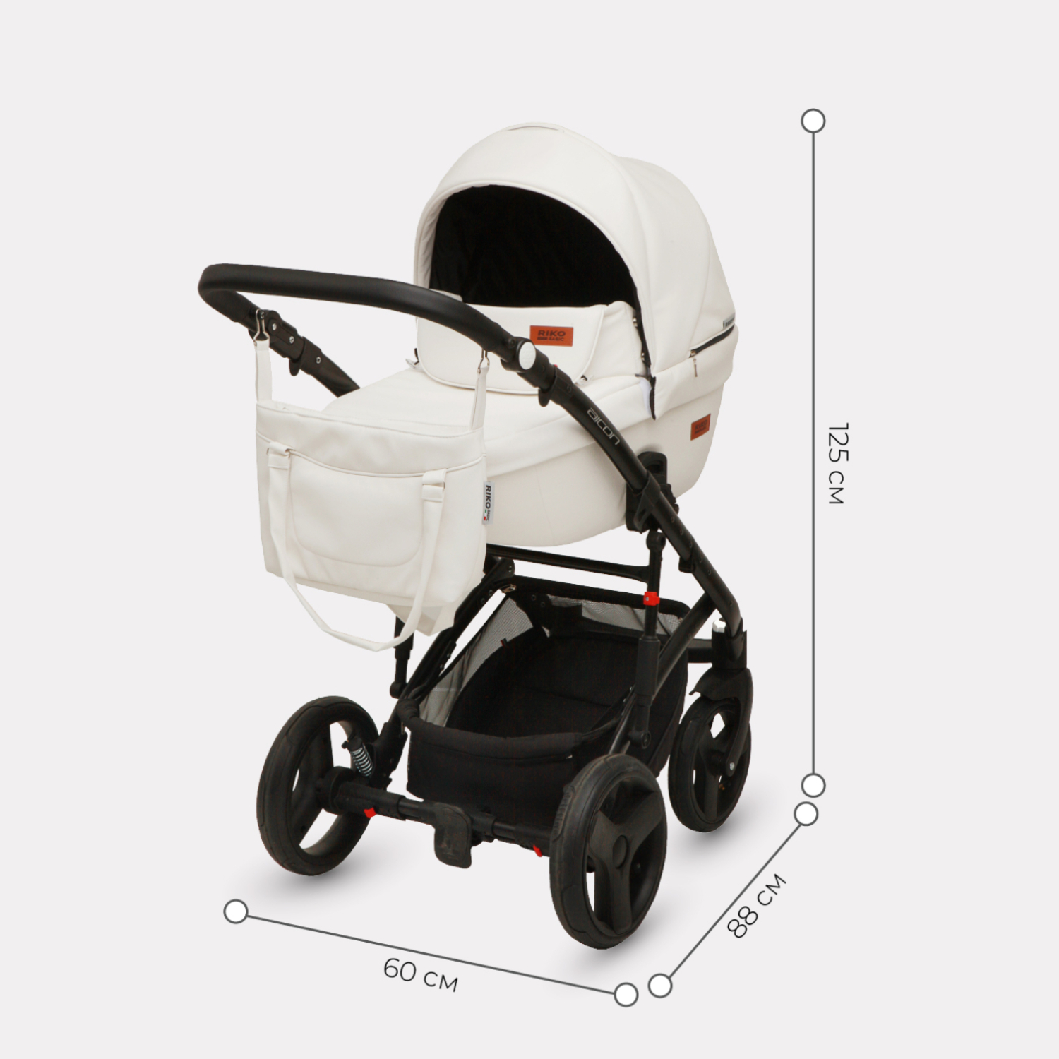 Коляска 2в1 Riko Basic Aicon Ecco - фото 2