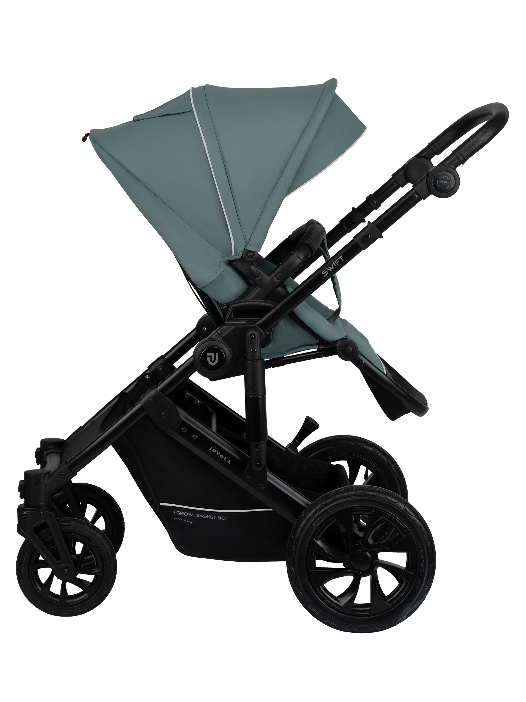 Коляска 3в1 JOVOLA Swift Plus зеленый - фото 14