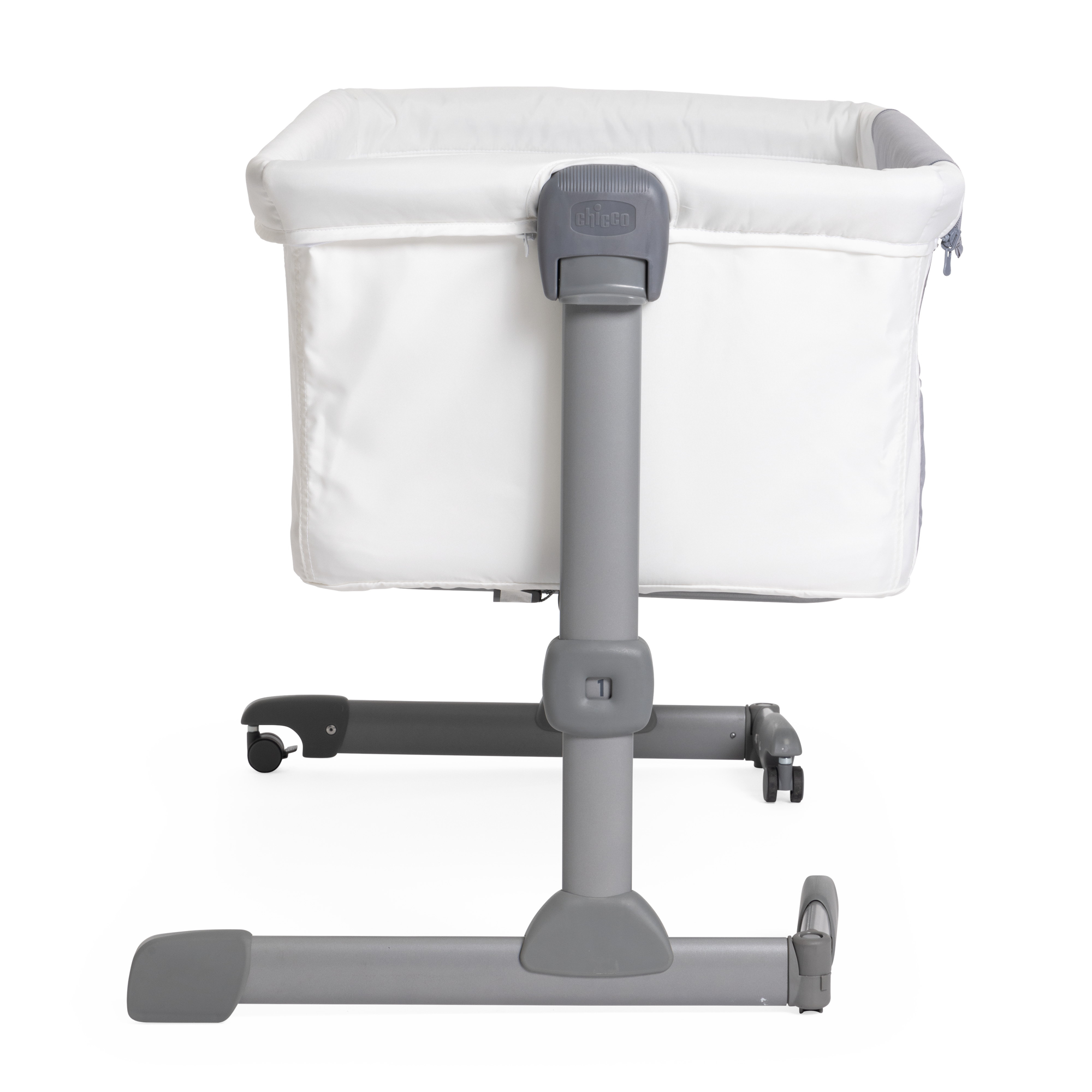 Детская кроватка Chicco Next2Me Essential прямоугольная, без маятника (белый) - фото 6
