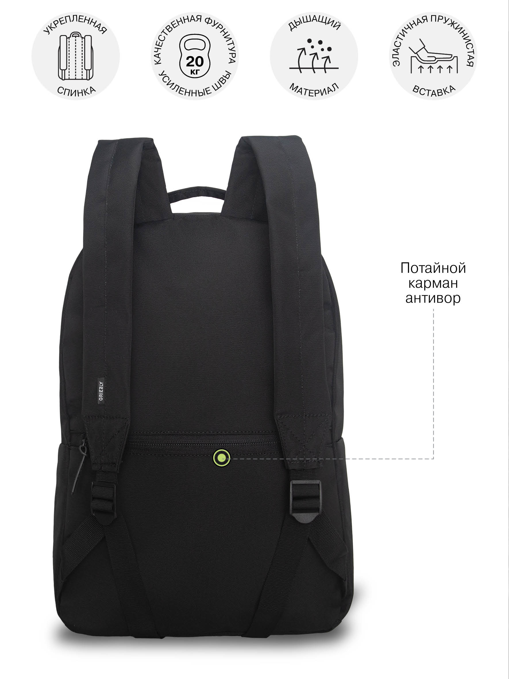 Рюкзак Grizzly для мальчика - фото 8