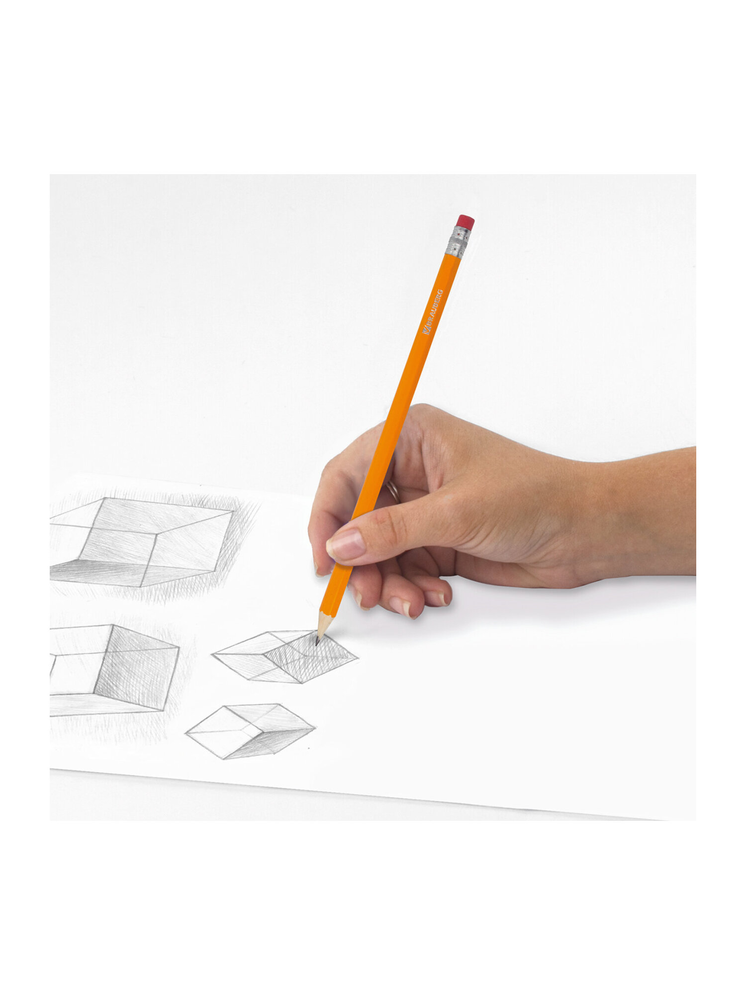 Карандаши чернографитные Brauberg 12 шт. - фото 13