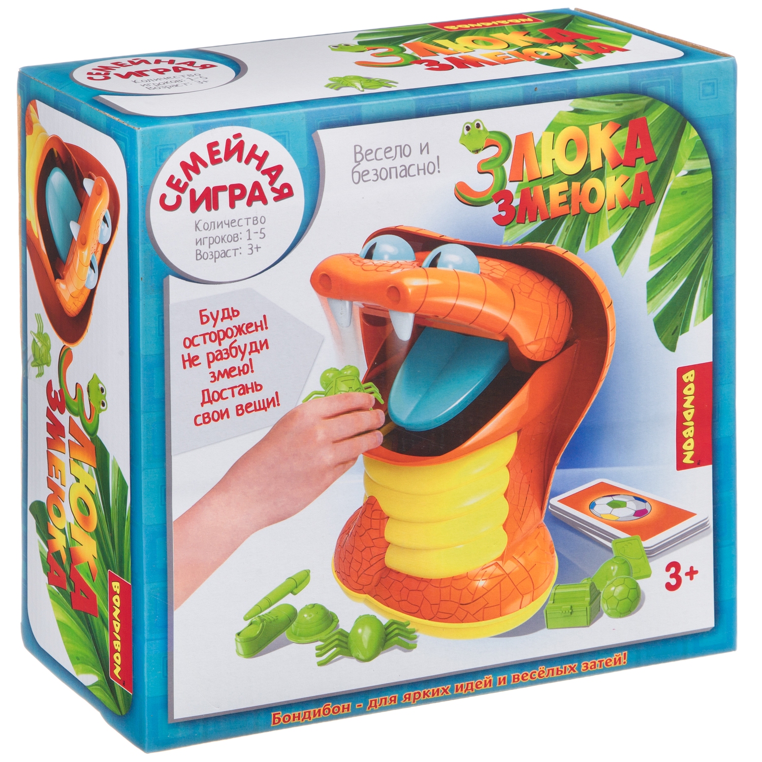 Настольная игра Bondibon для компании Злюка-змеюка - фото 3