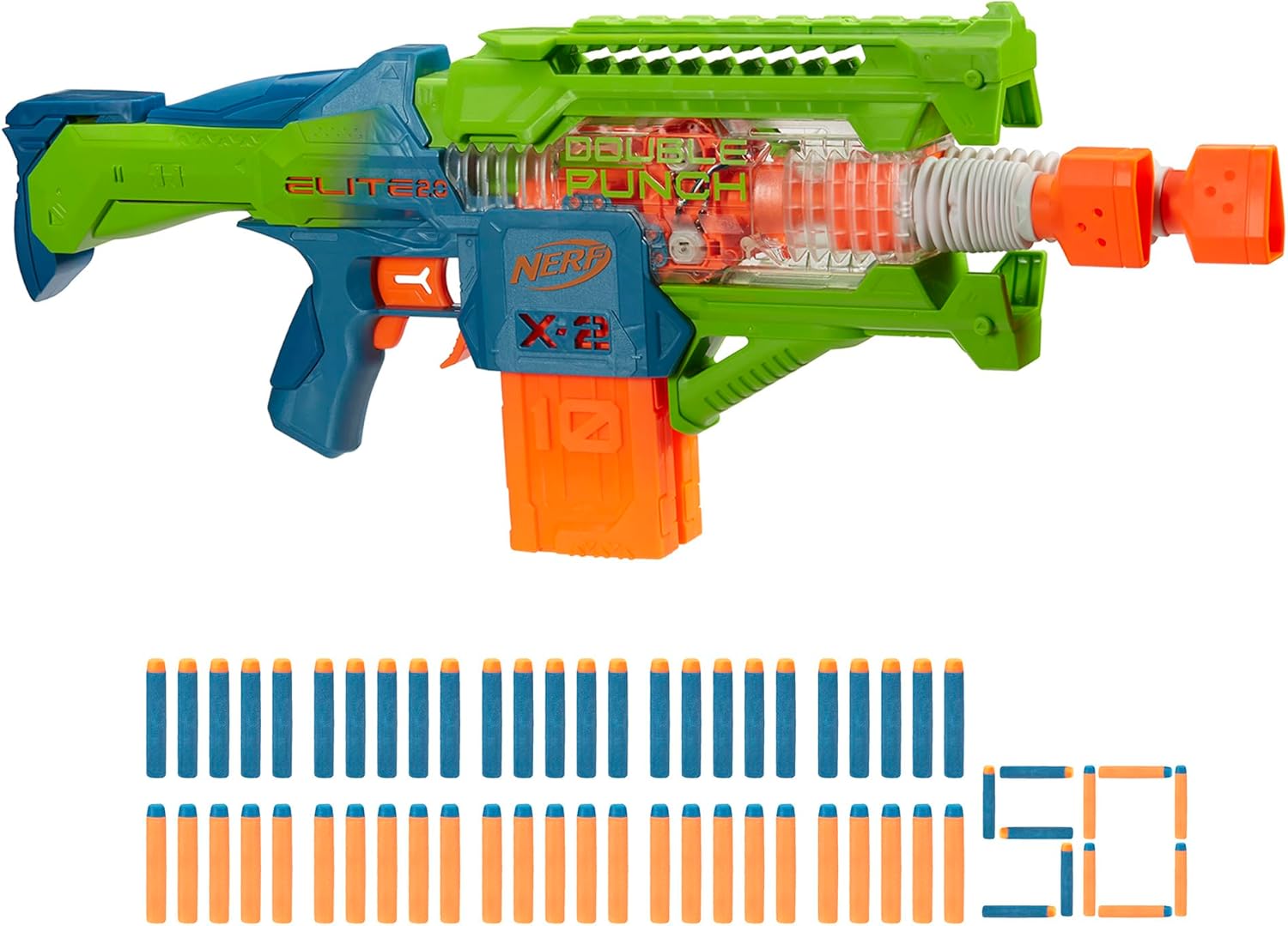 Бластер Nerf Elite Elite 2.0 Double Punch F6363 - фото 9