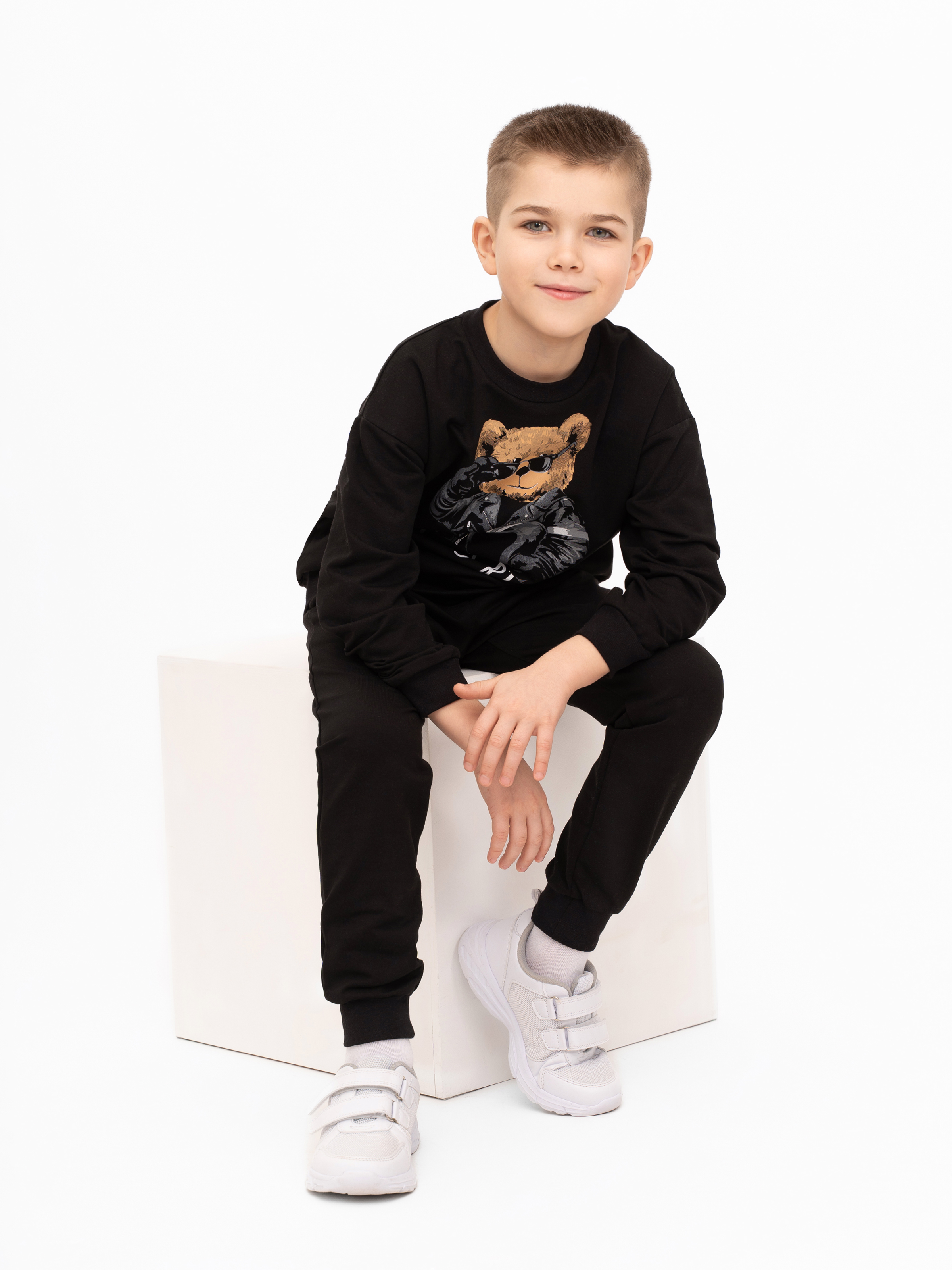 Костюм Утенок 7045г черный тедди байкер - фото 53