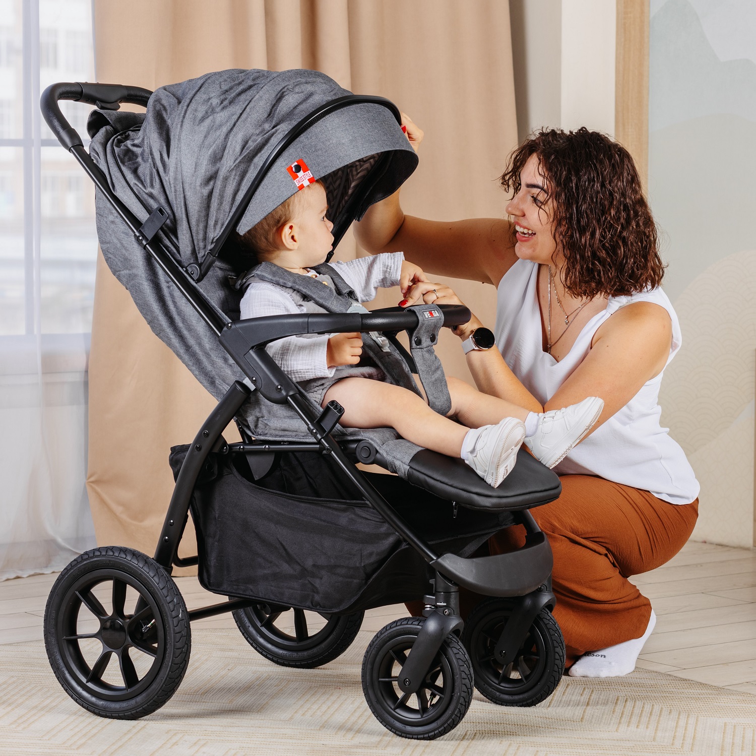 Коляска прогулочная BabyCare Venga серый - фото 14