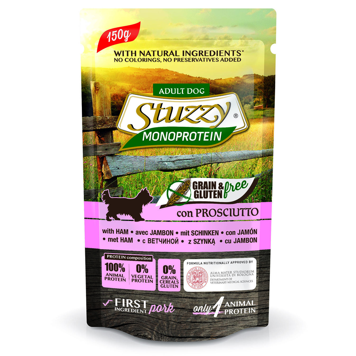 Корм для собак Stuzzy Monoprotein с ветчиной консервированный 150г - фото 1