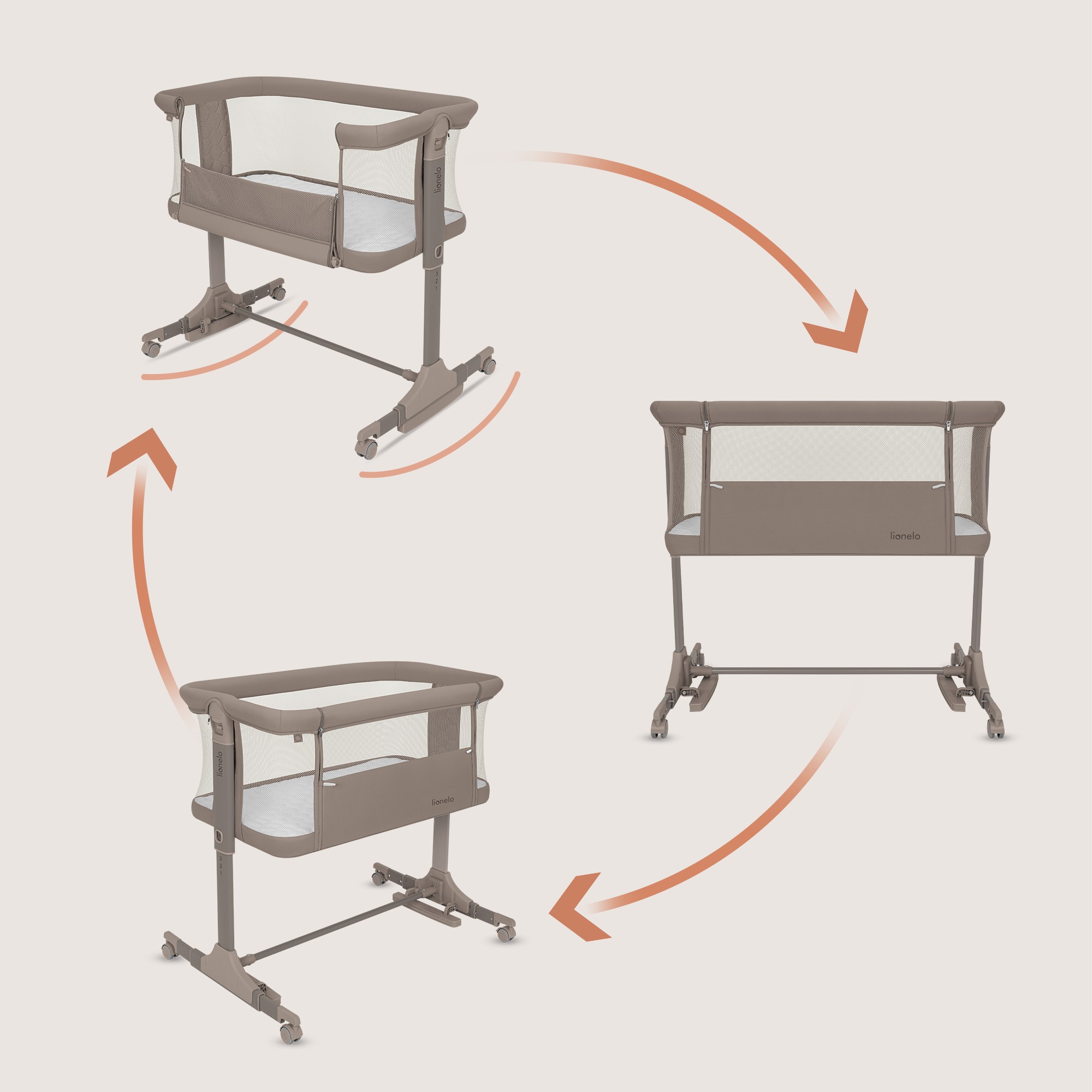 Колыбель Lionelo Pari коричневый - фото 2