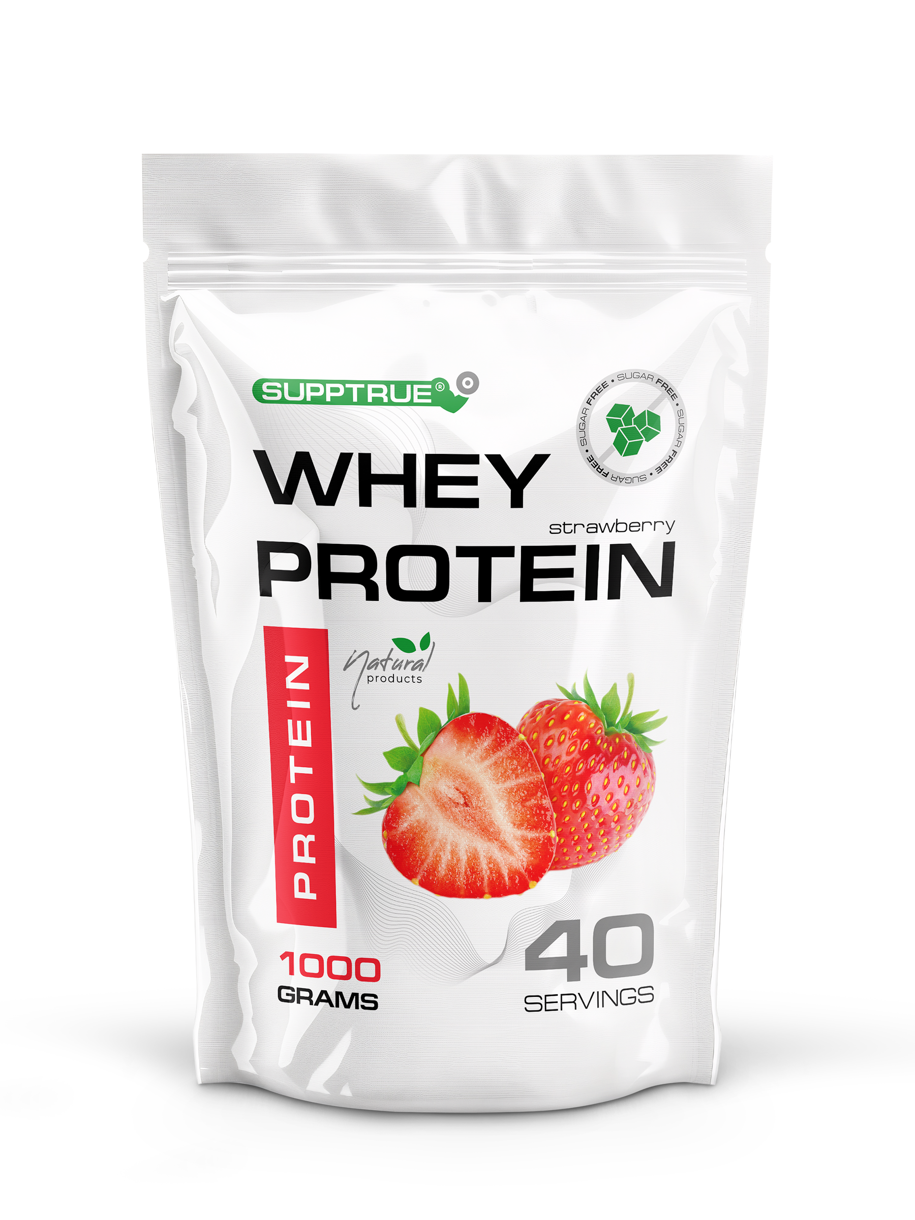 Протеин 1 кг. SUPPTRUE WHEY PROTEIN со вкусом клубники - фото 16