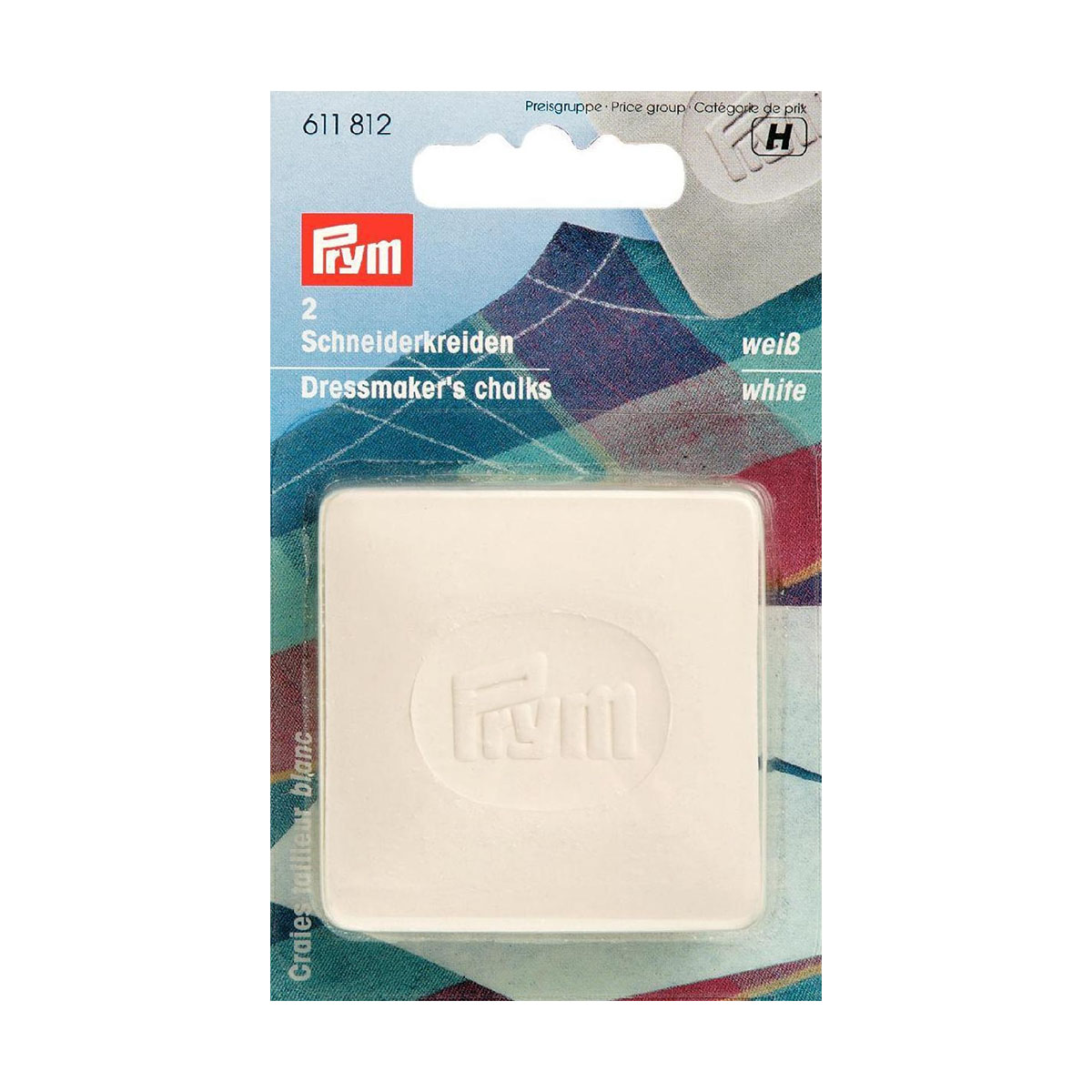 Мел портновский Prym треугольный для шитья и рукоделия 50х50мм 2 шт белый 611812 - фото 3