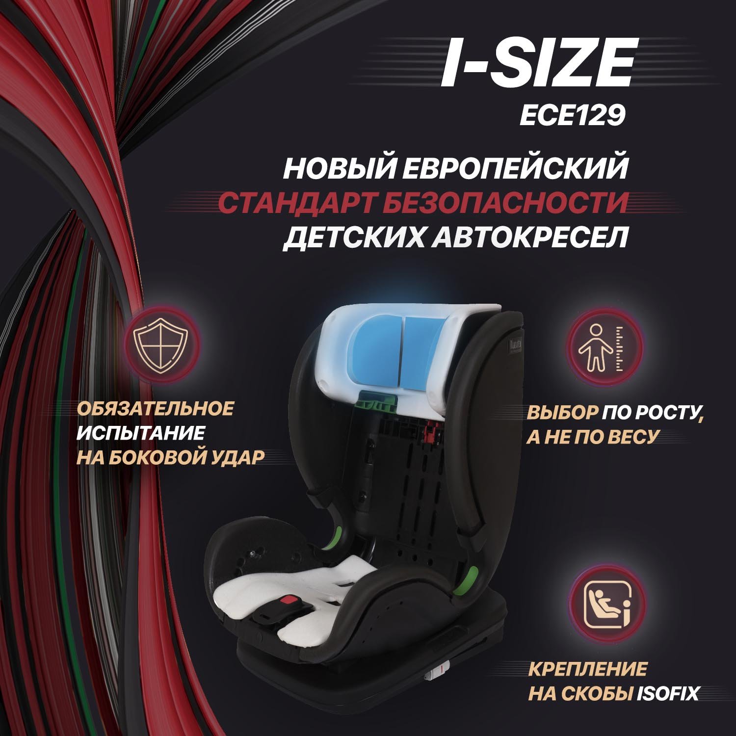 Автокресло Nuovita Maczione NiS3-1 Isofix 1/2/3 (9-36 кг) красный - фото 6