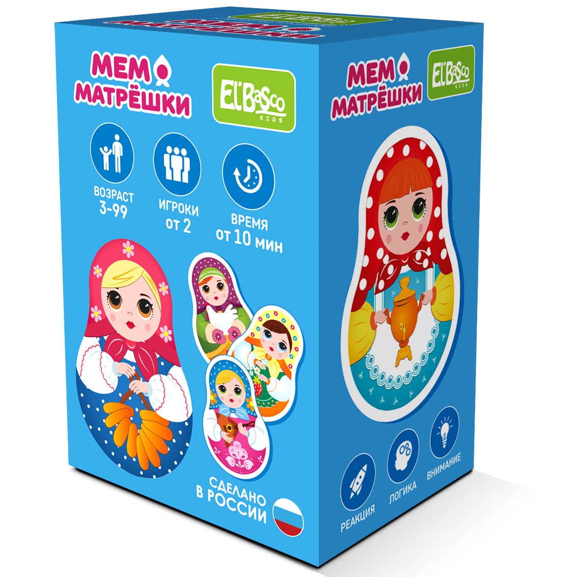 Настольная игра El BascoKids Мемо Матрёшки - фото 1