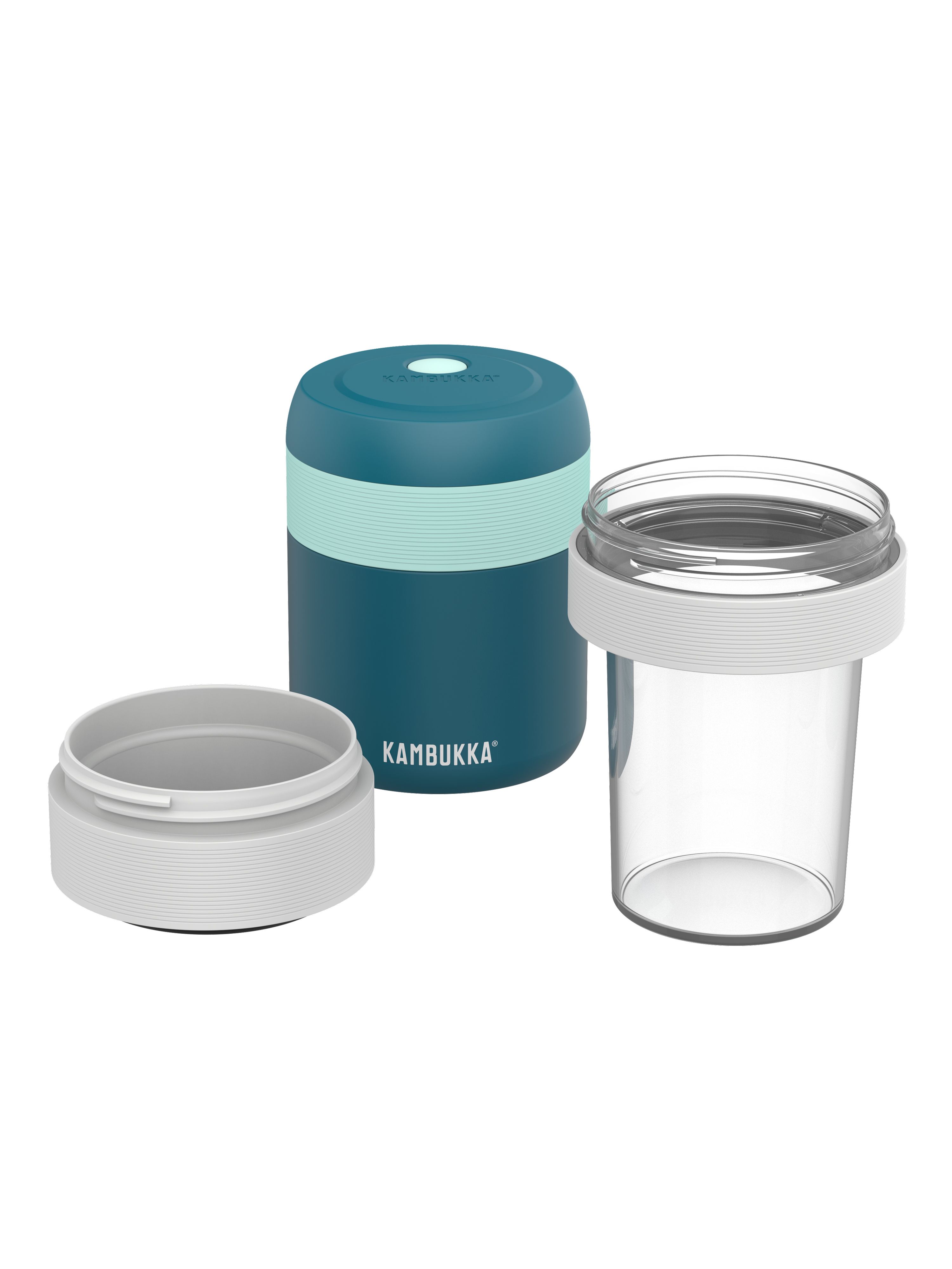 Ланч-бокс с вакуумной изоляцией Kambukka Bora 600мл темно-бирюзовый 11-06014 - фото 4