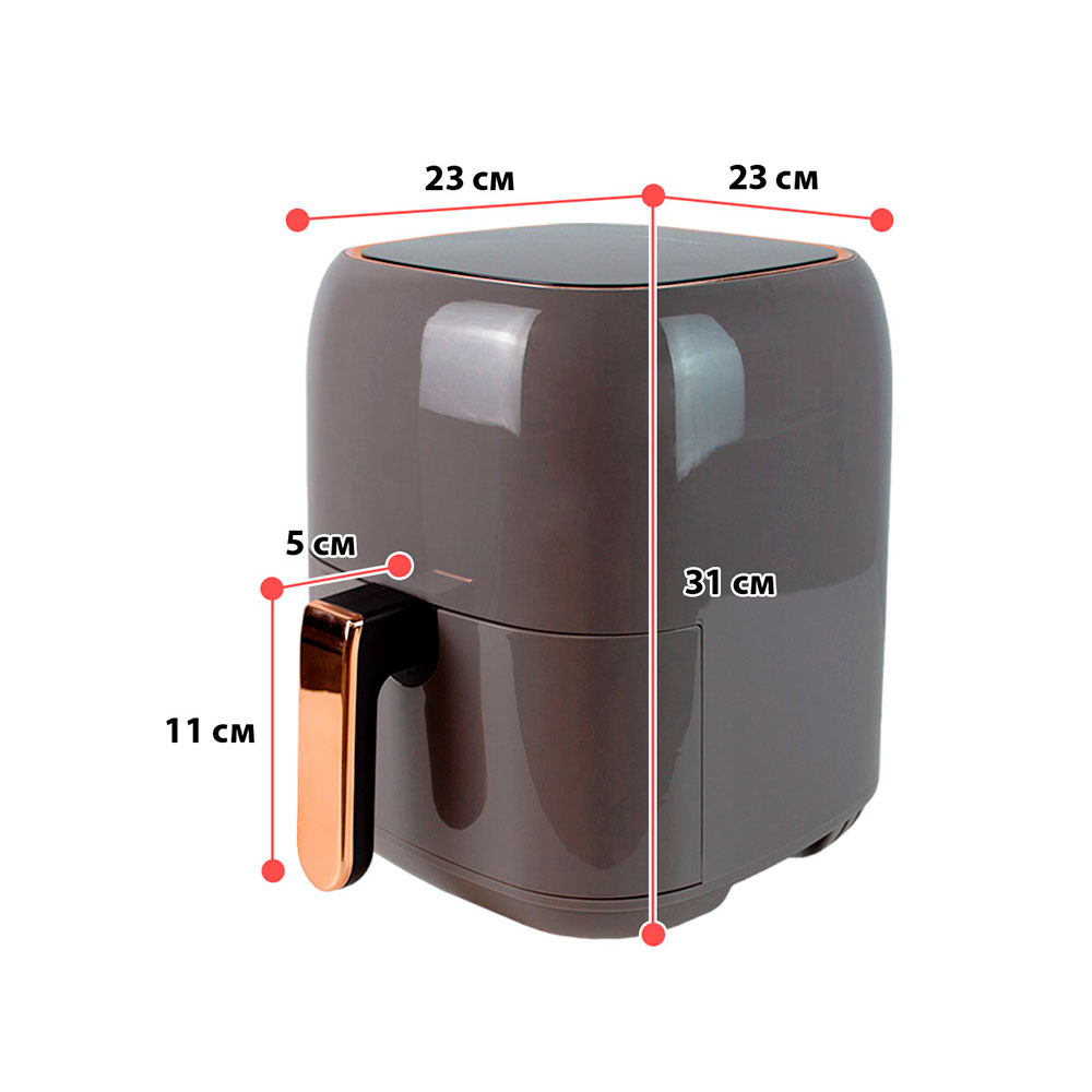 Аэрогриль электрический SOKOLTEC KOM-008E GR - фото 3