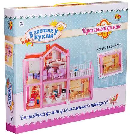 Домик для кукол Abtoys с мебелью