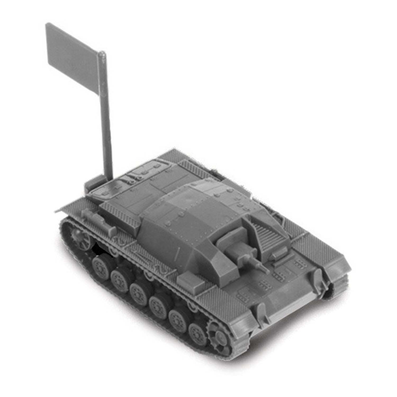 Сборная модель ZVEZDA Немецкое штурмовое орудие Stug.III Ausf.B 6155 - фото 3