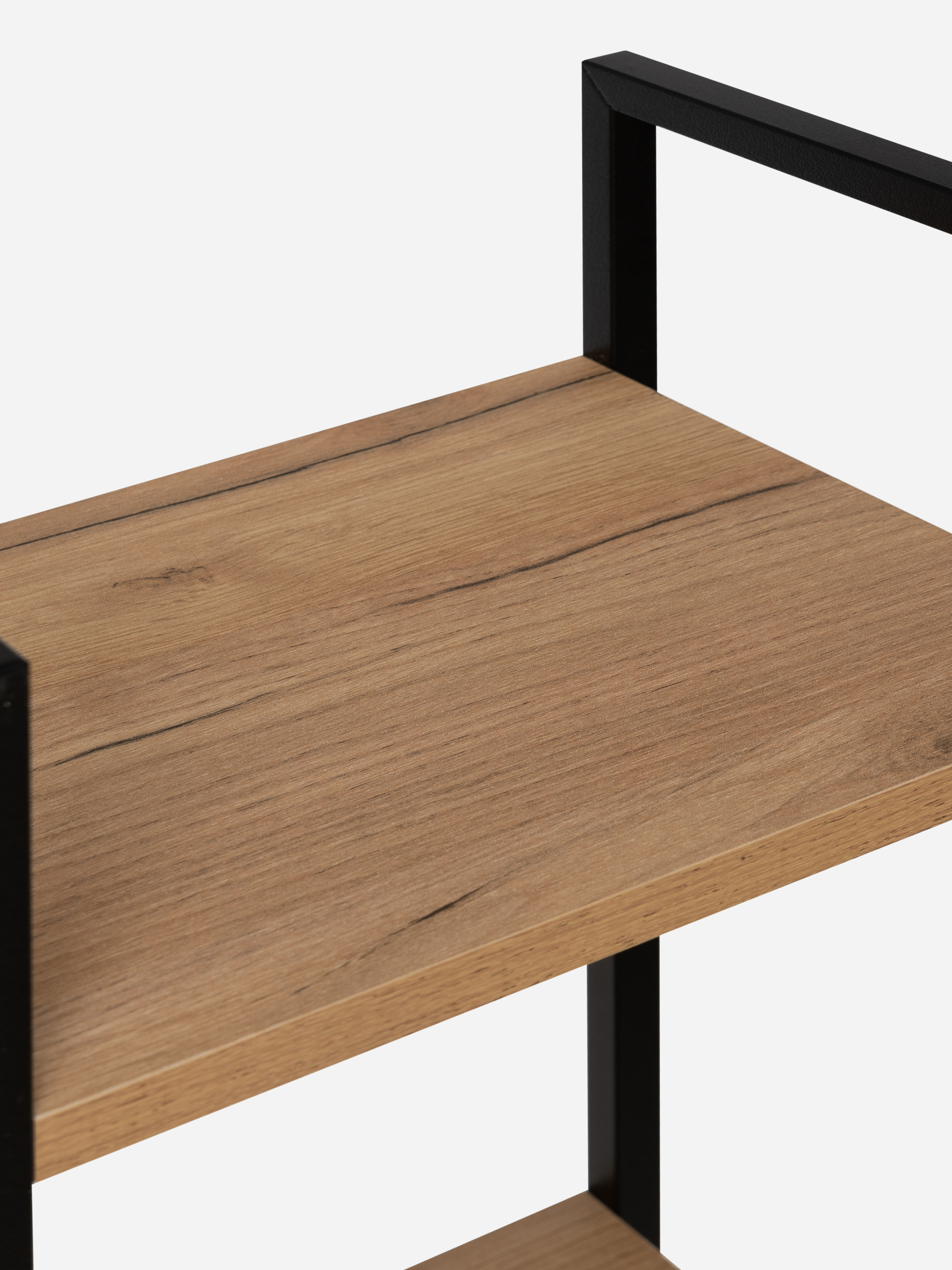 Стеллаж Leset Стилвуд 15 узкий 5 полок Черный/Дуб крафт золотой - фото 8