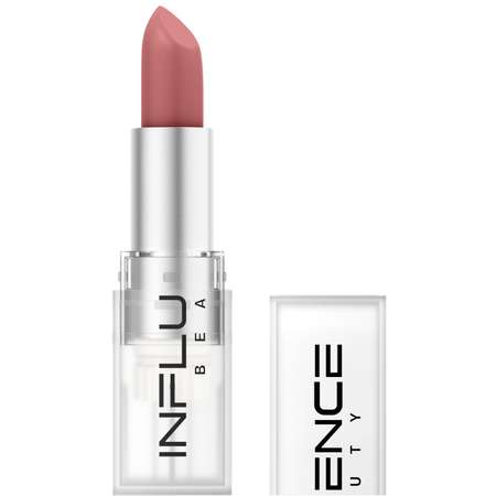 Помада стик для губ Influence Beauty Influence сатиновая полуматовый финиш тон 04 нюд бежево-розовый 4г