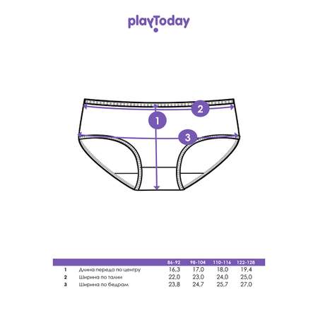 Трусы 3 шт PlayToday