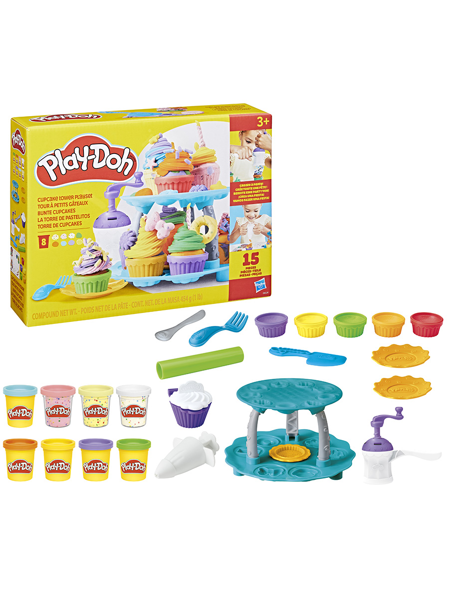 Масса для лепки Hasbro Play-Doh Кексы с подставкой - фото 2