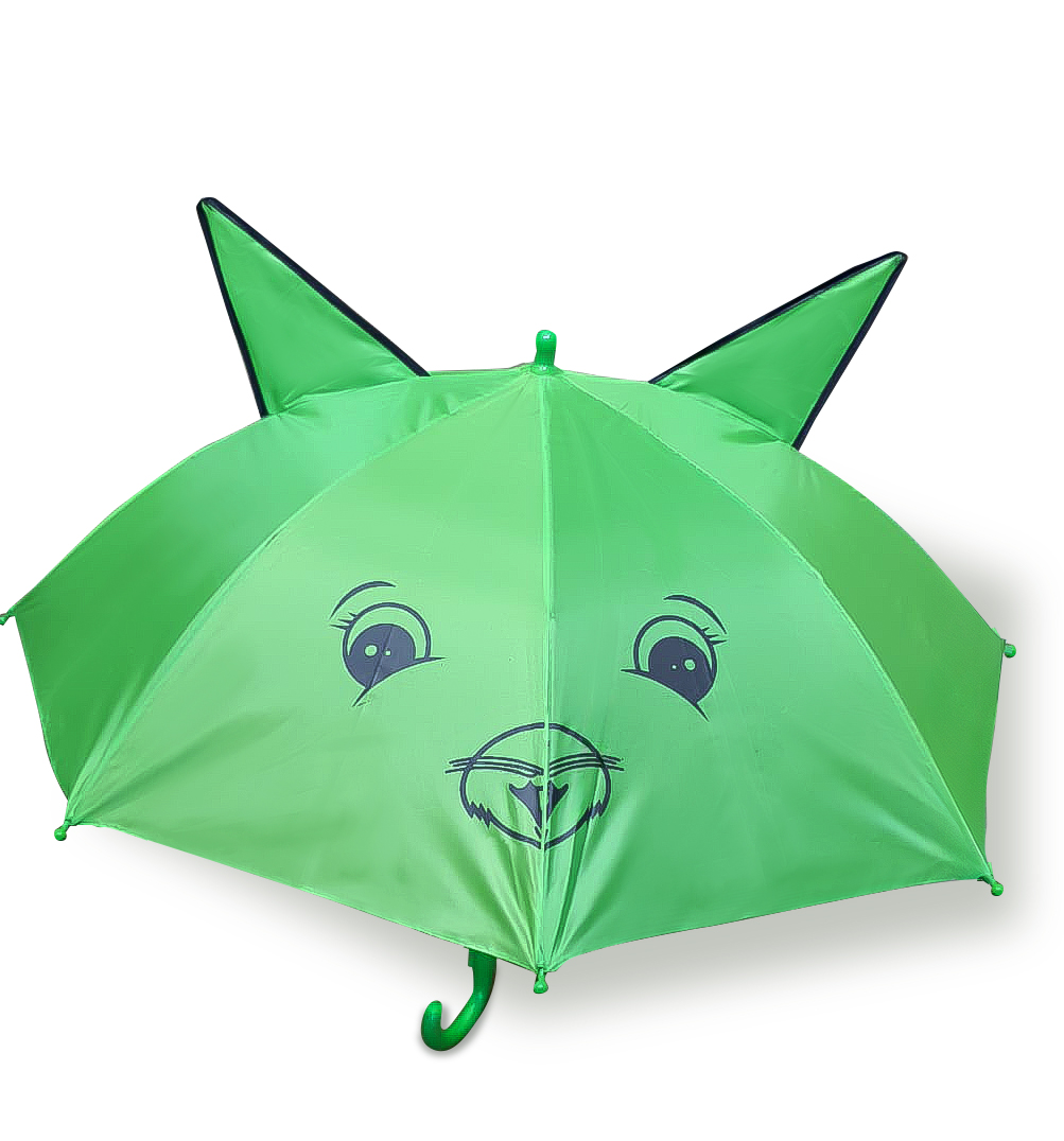 Изображение товара Детский зонт-трость полуавтомат с котиком 72 см комфорт и защита