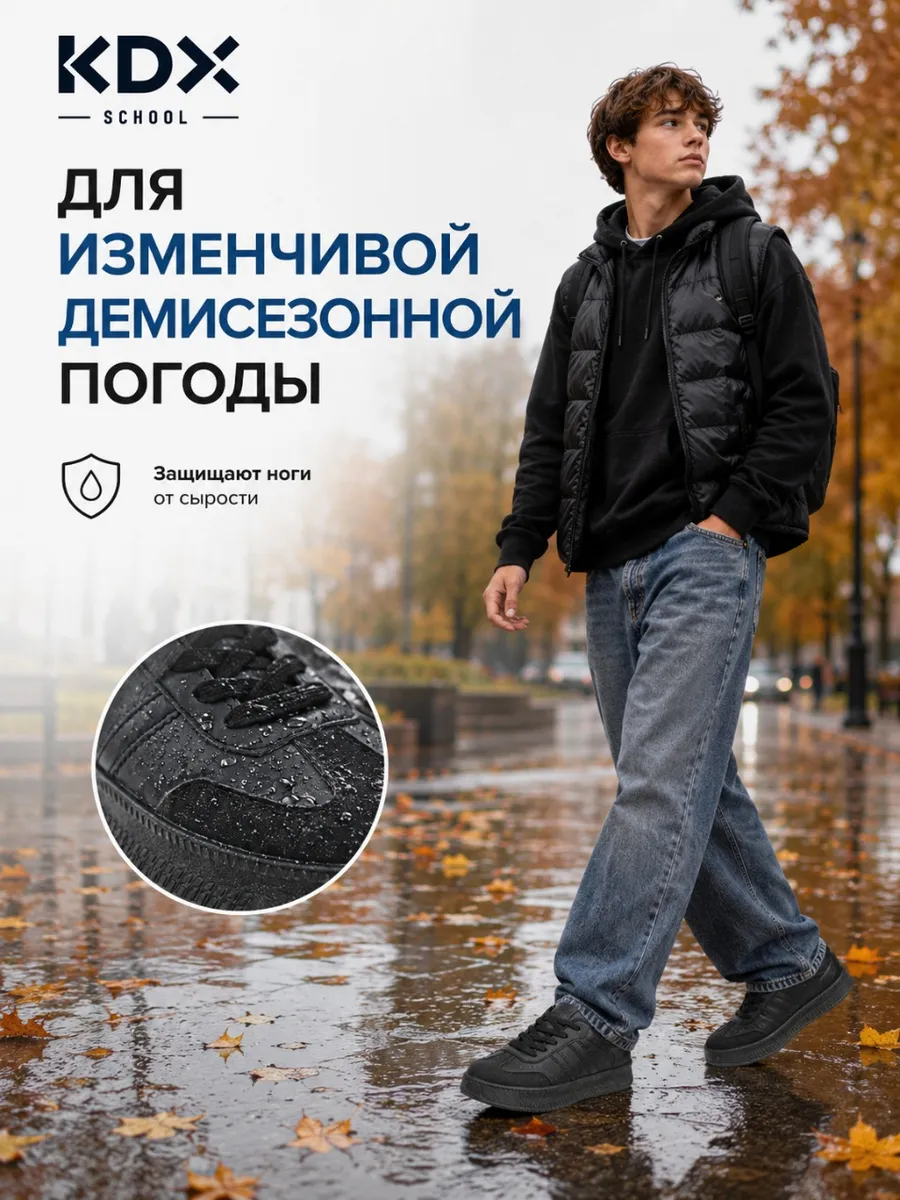Полуботинки KDX PW-03 black - фото 7