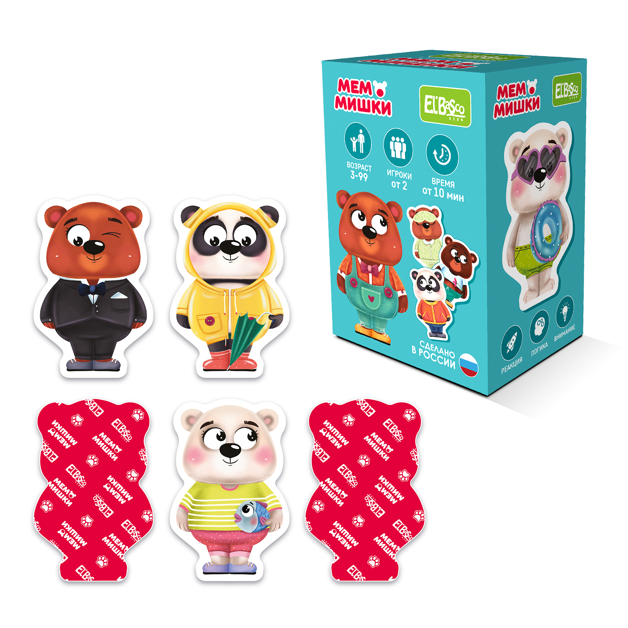 Настольная игра El BascoKids Мемо Мишки - фото 6