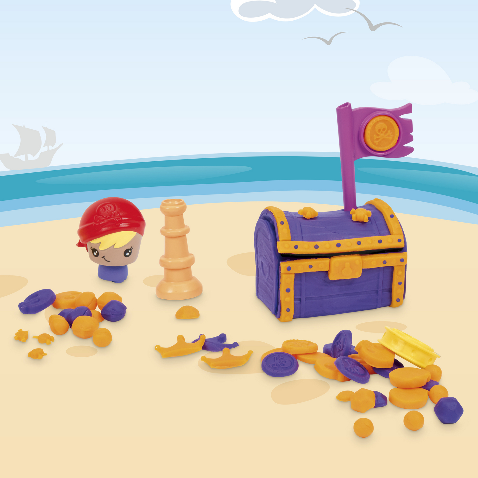 Пластилин Play-Doh Сундук сокровищ - фото 7