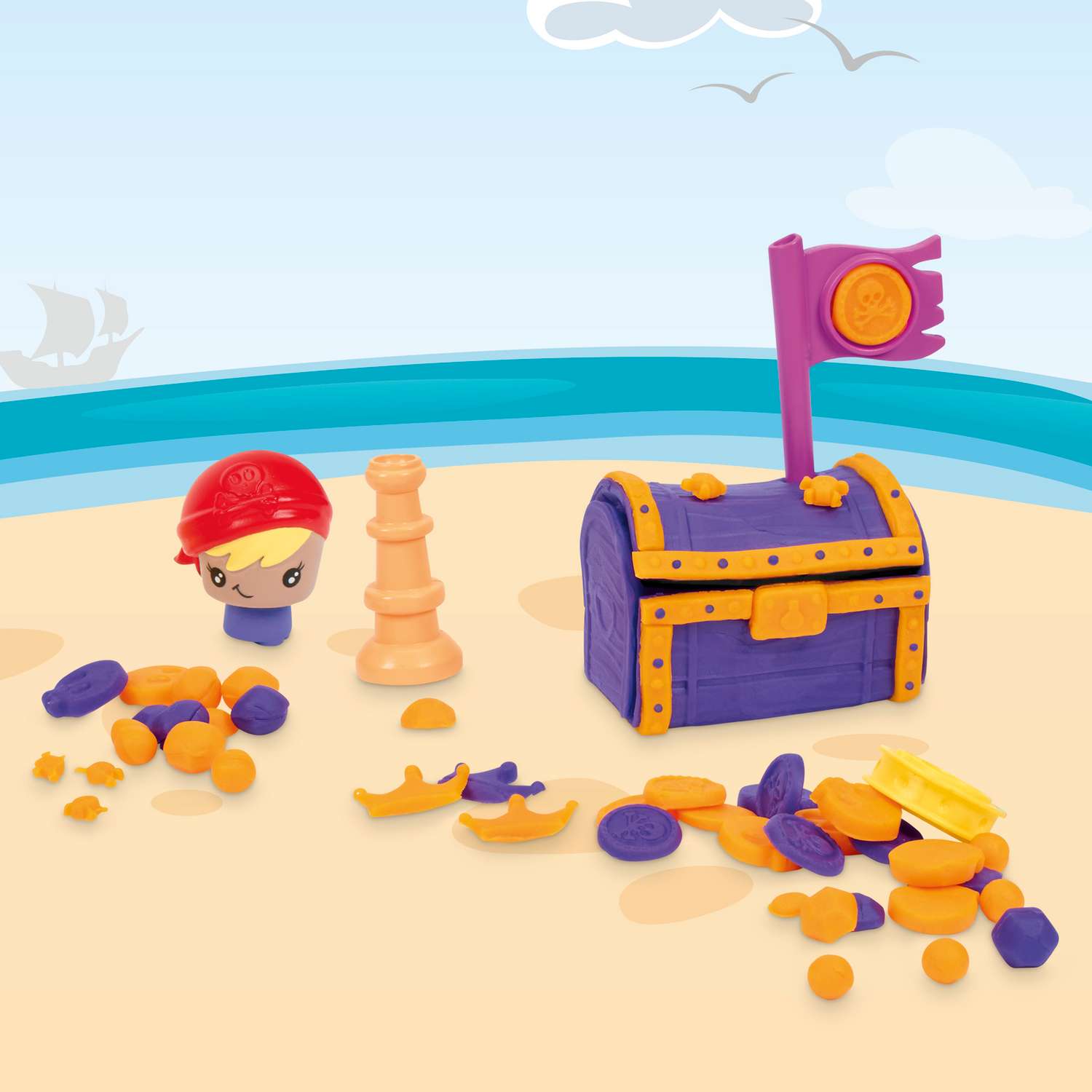 Пластилин Play-Doh Сундук сокровищ - фото 7