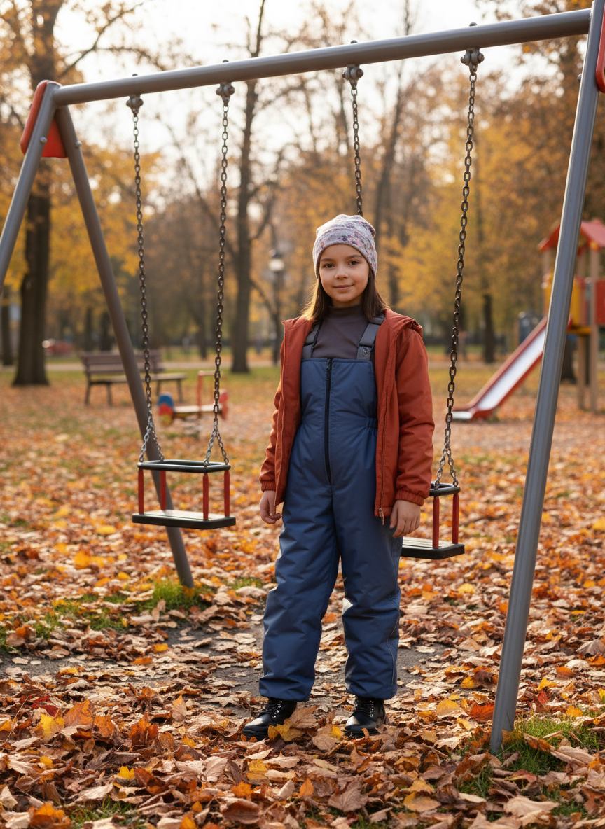 Полукомбинезон Arctic kids 60-008 джинс - фото 3