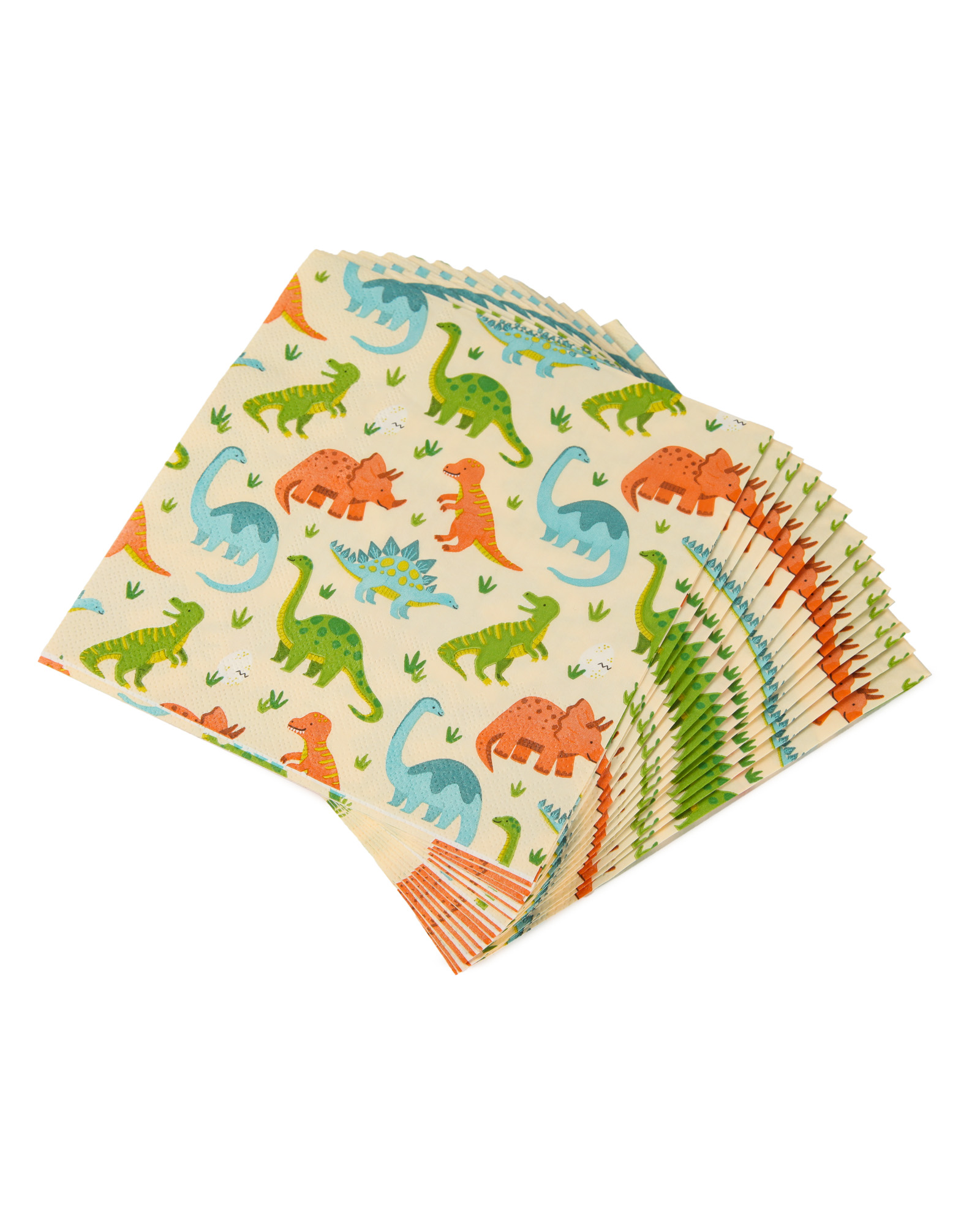 Салфетки Yotoy Динозавры 16шт 3 слоя 33*33см - фото 2