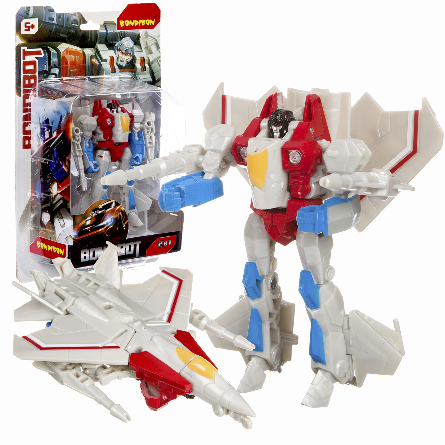 Фигурка Bondibon трансформер Робот Самолет 2в1 - фото 1