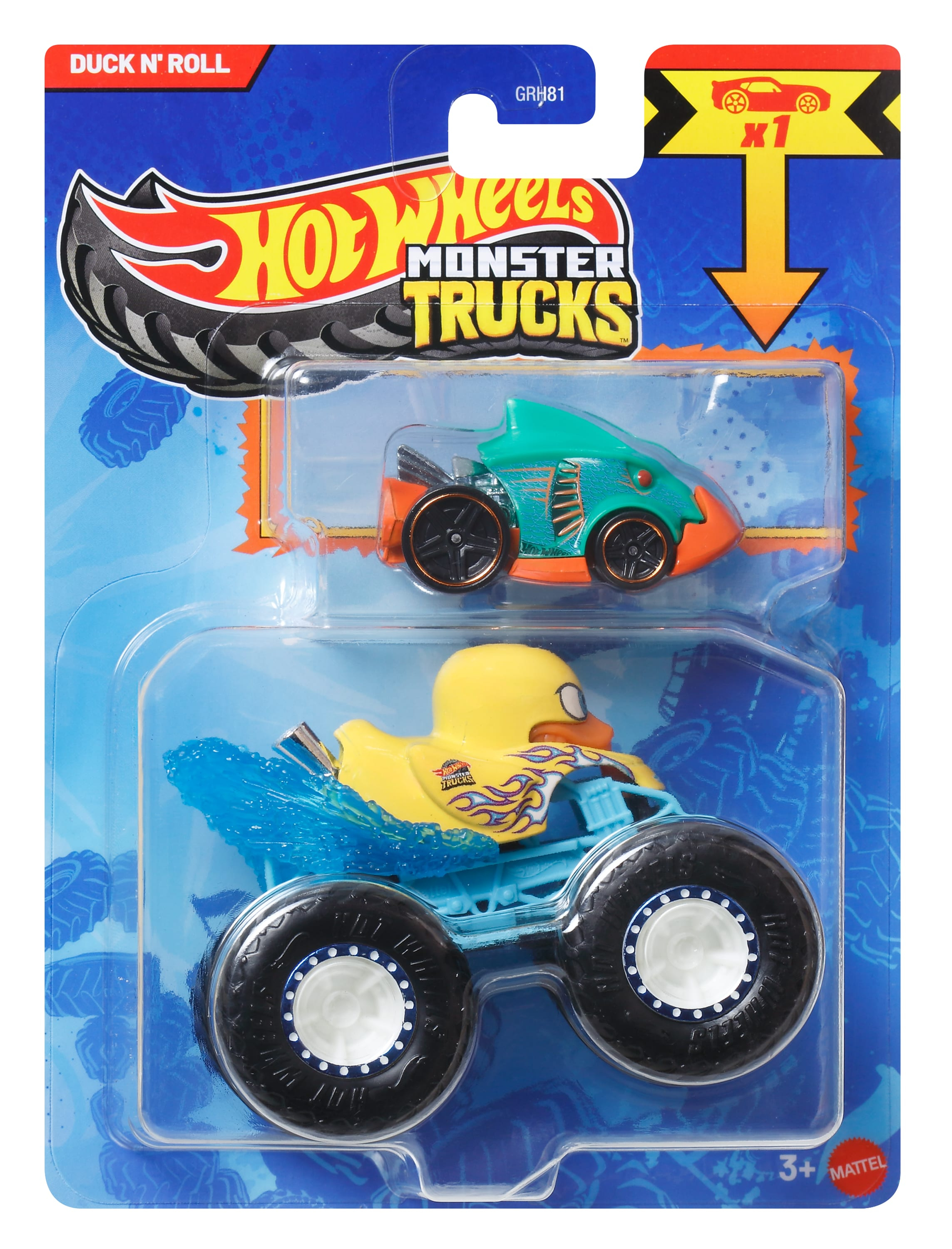 Монстр-трак Hot Wheels Duck N Roll 1:64 GRH81/JCG36 - фото 1