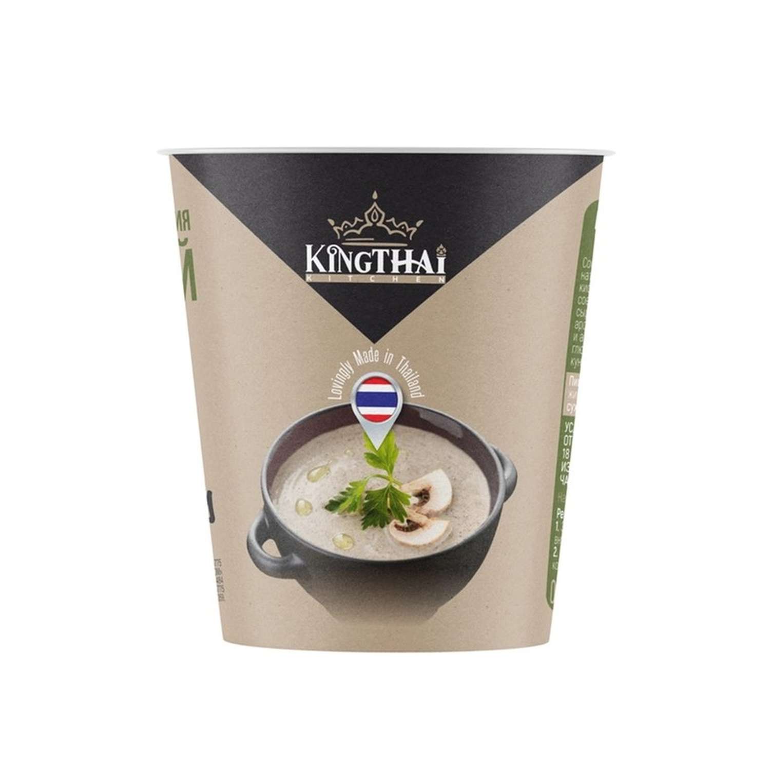Крем-суп быстрого приготовления King Thai kitchen грибной 35г - фото 1