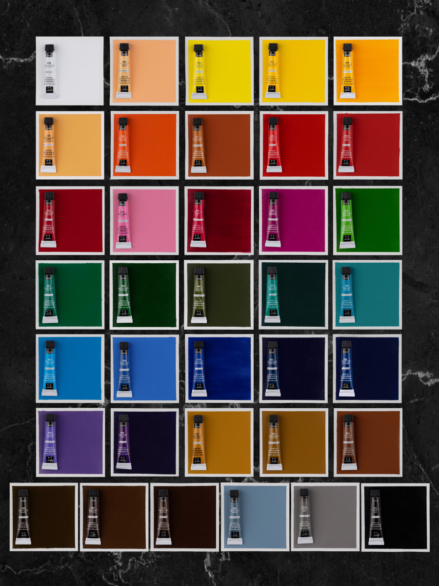 Краски акриловые Малевичъ 6 цв. - фото 2