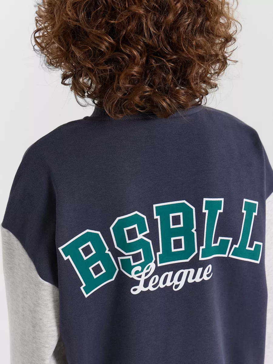 Бомбер Mark Formelle (Марк Формэль) 363333/1/графит +серый меланж 4306-А +печать - фото 10