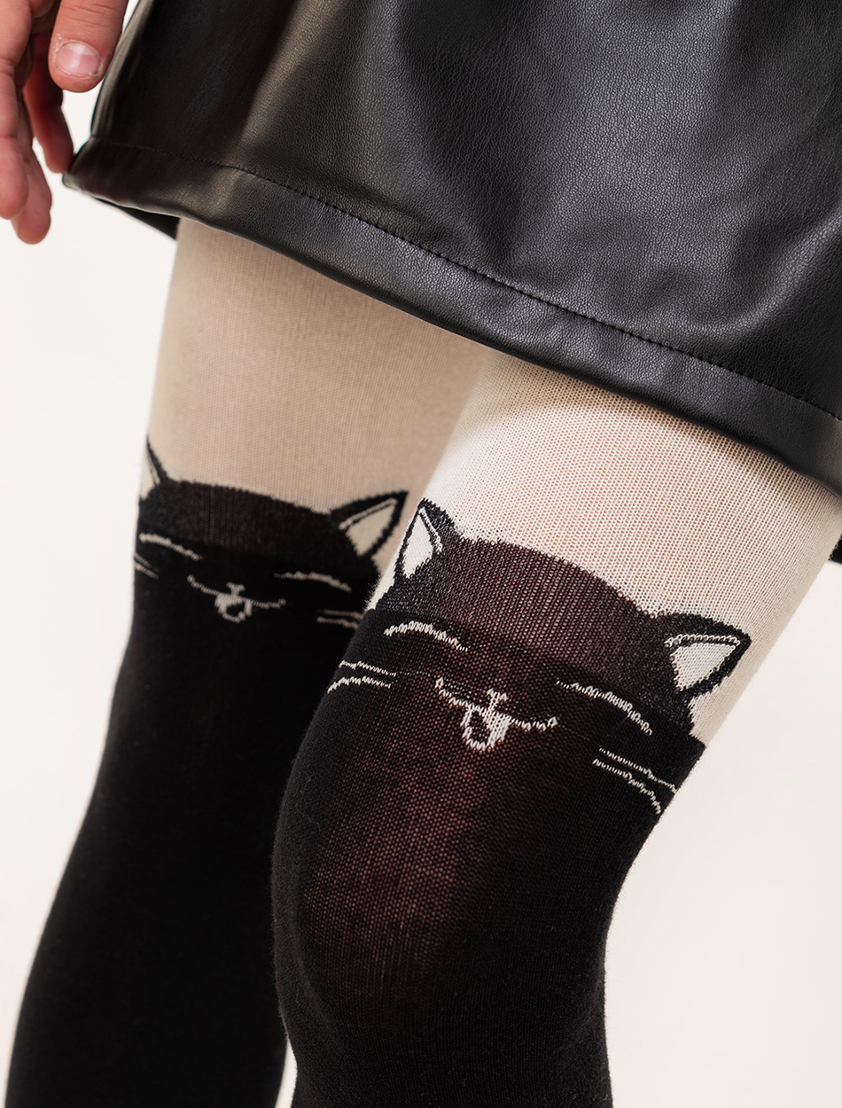 Колготки HappyFox HFGM5611кремовый.черный - фото 4