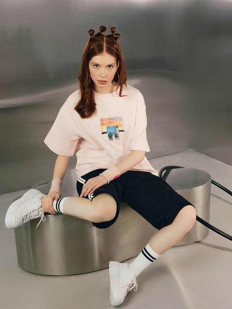 Футболка Mark Formelle (Марк Формэль) 112961/балерина +печать - фото 6