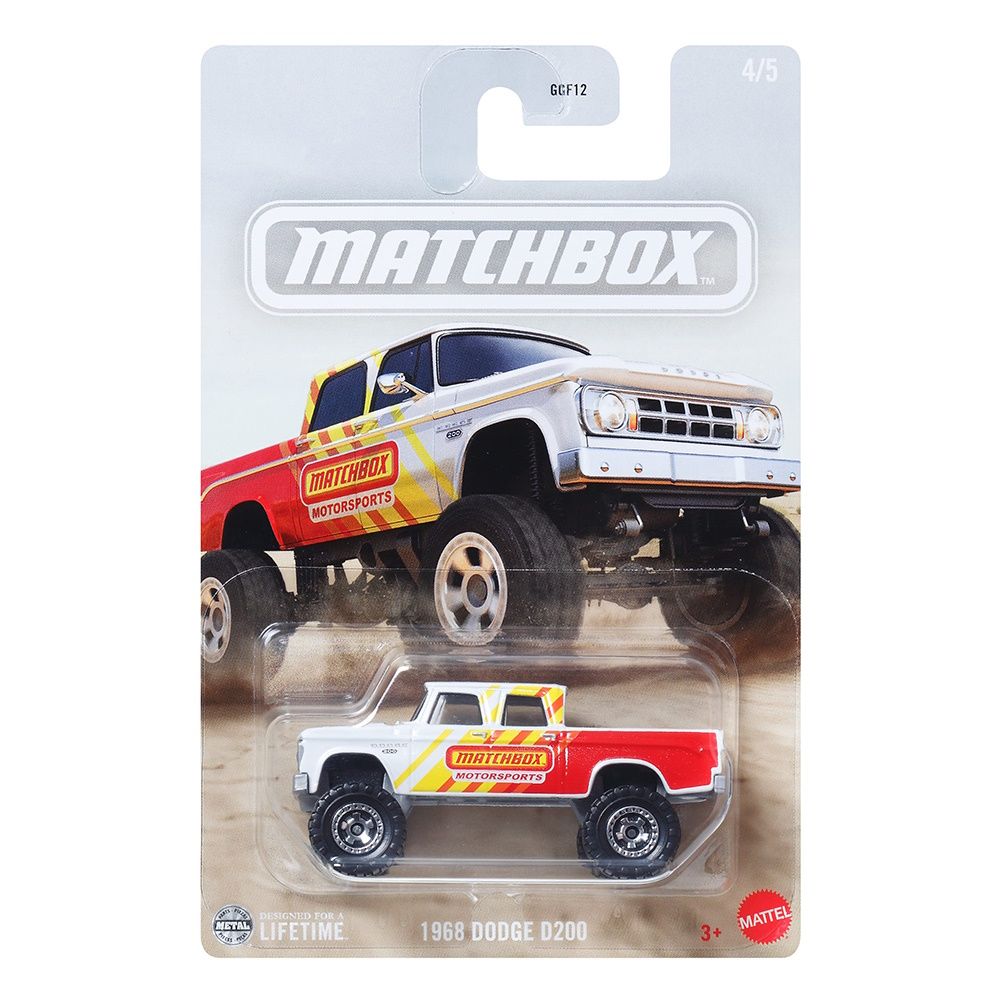 Автомобиль Matchbox Dodge 1968 Dodge D200 1:64 GGF12 - фото 2