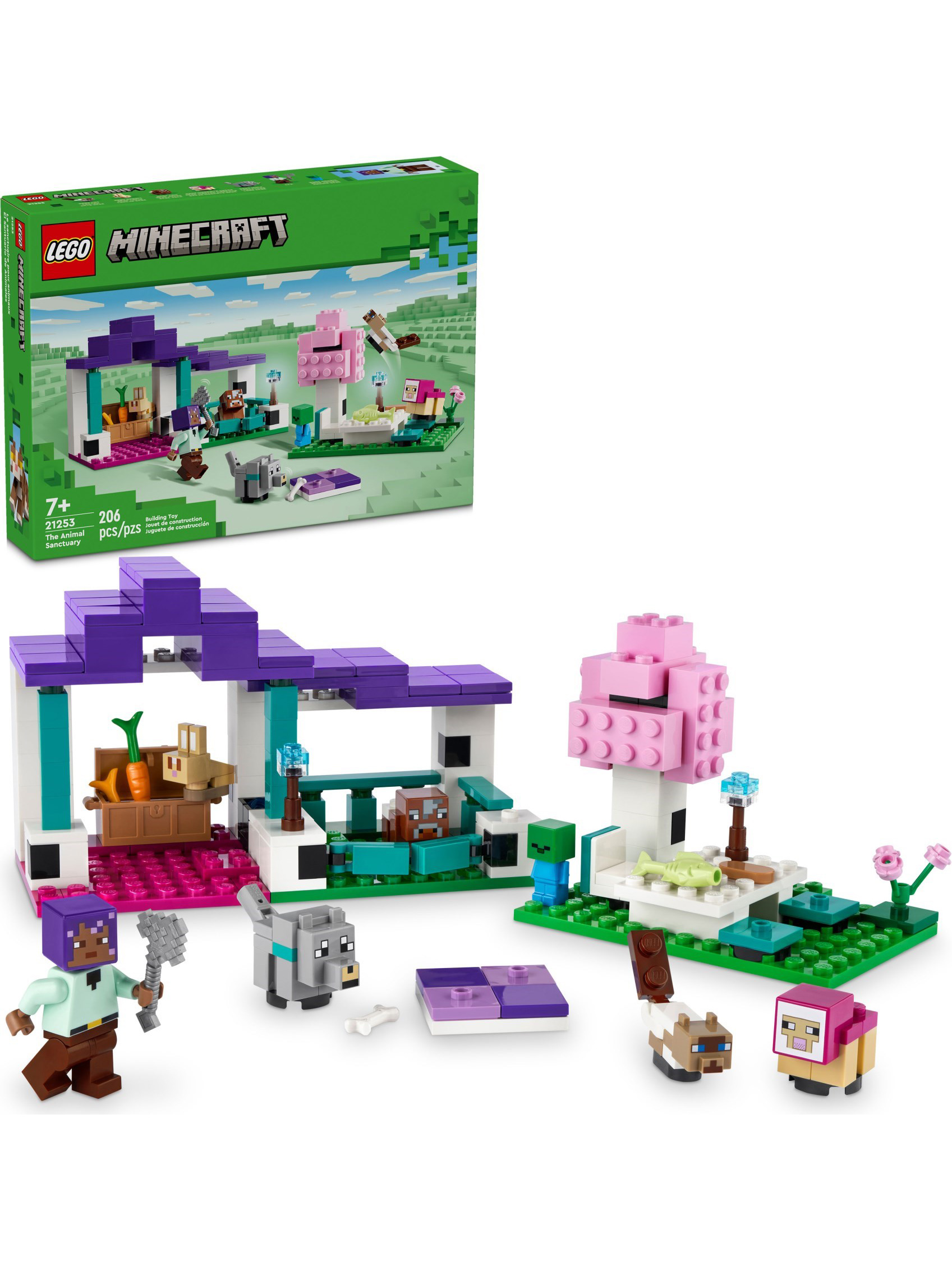 Конструктор LEGO Minecraft Приют для животных 206 дет. - фото 3