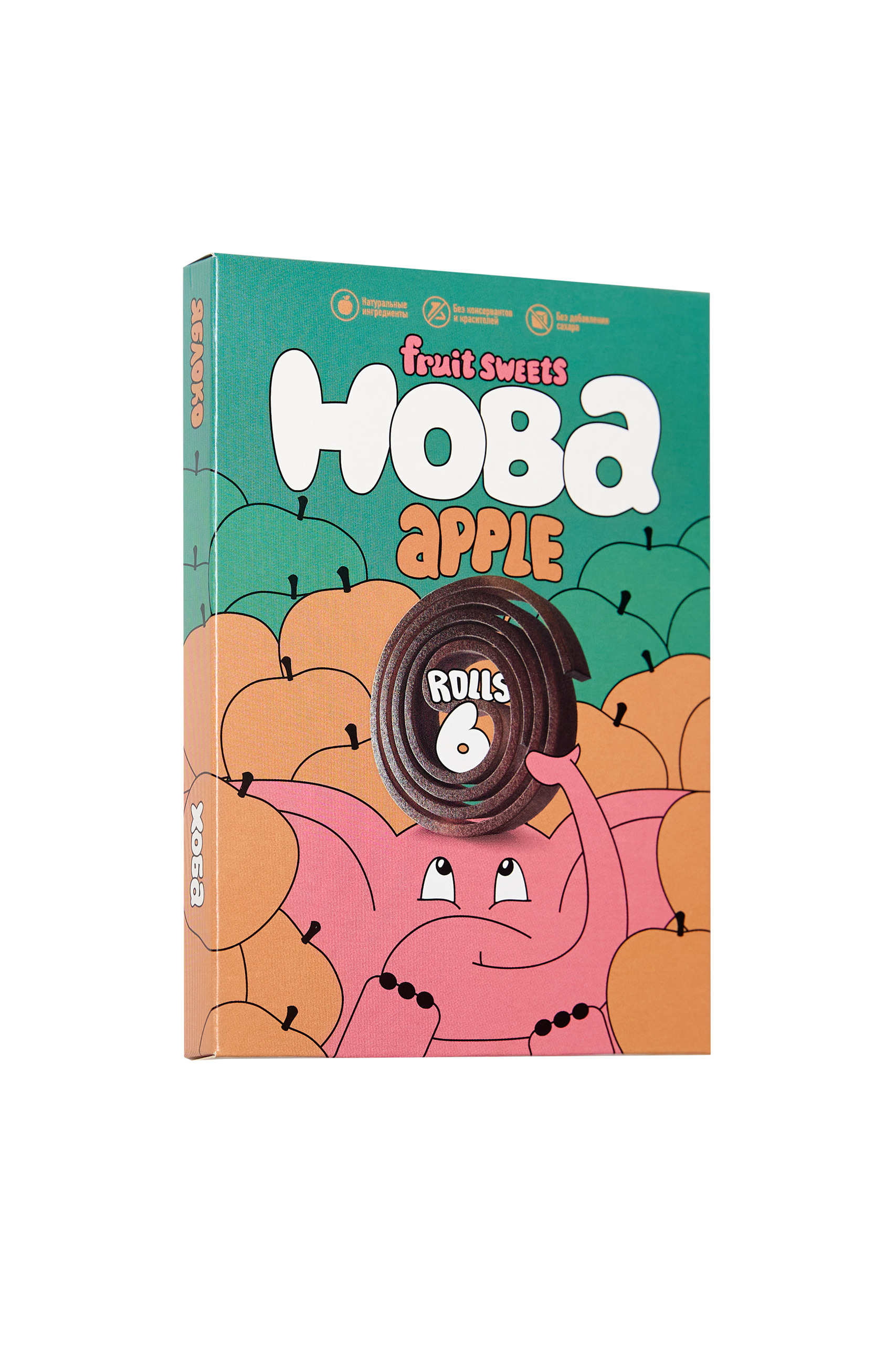 Конфеты фруктовые Хоба яблоко 60г - фото 1