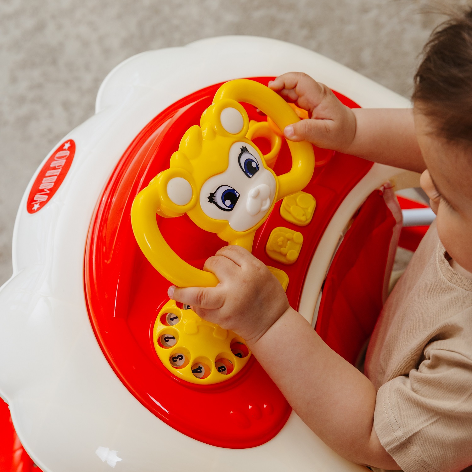 Ходунки BabyCare Optima красный - фото 14