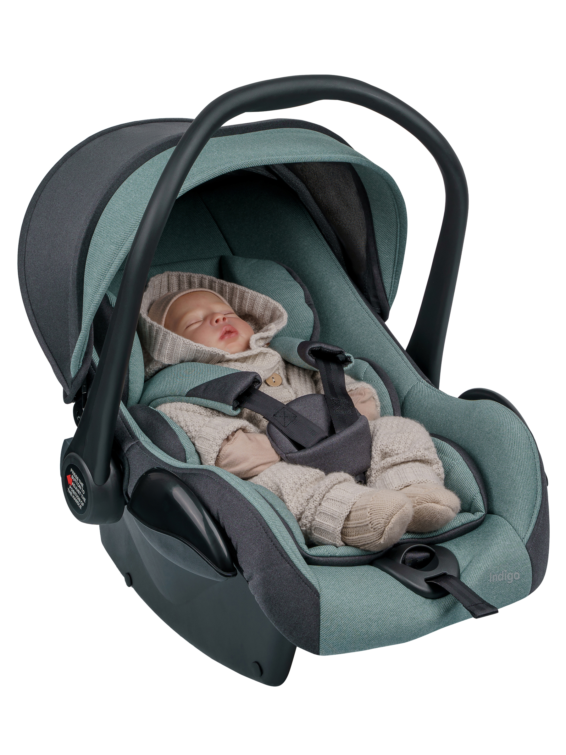 Автокресло Indigo BONNY 0 (0 -13 кг) зеленый - фото 15