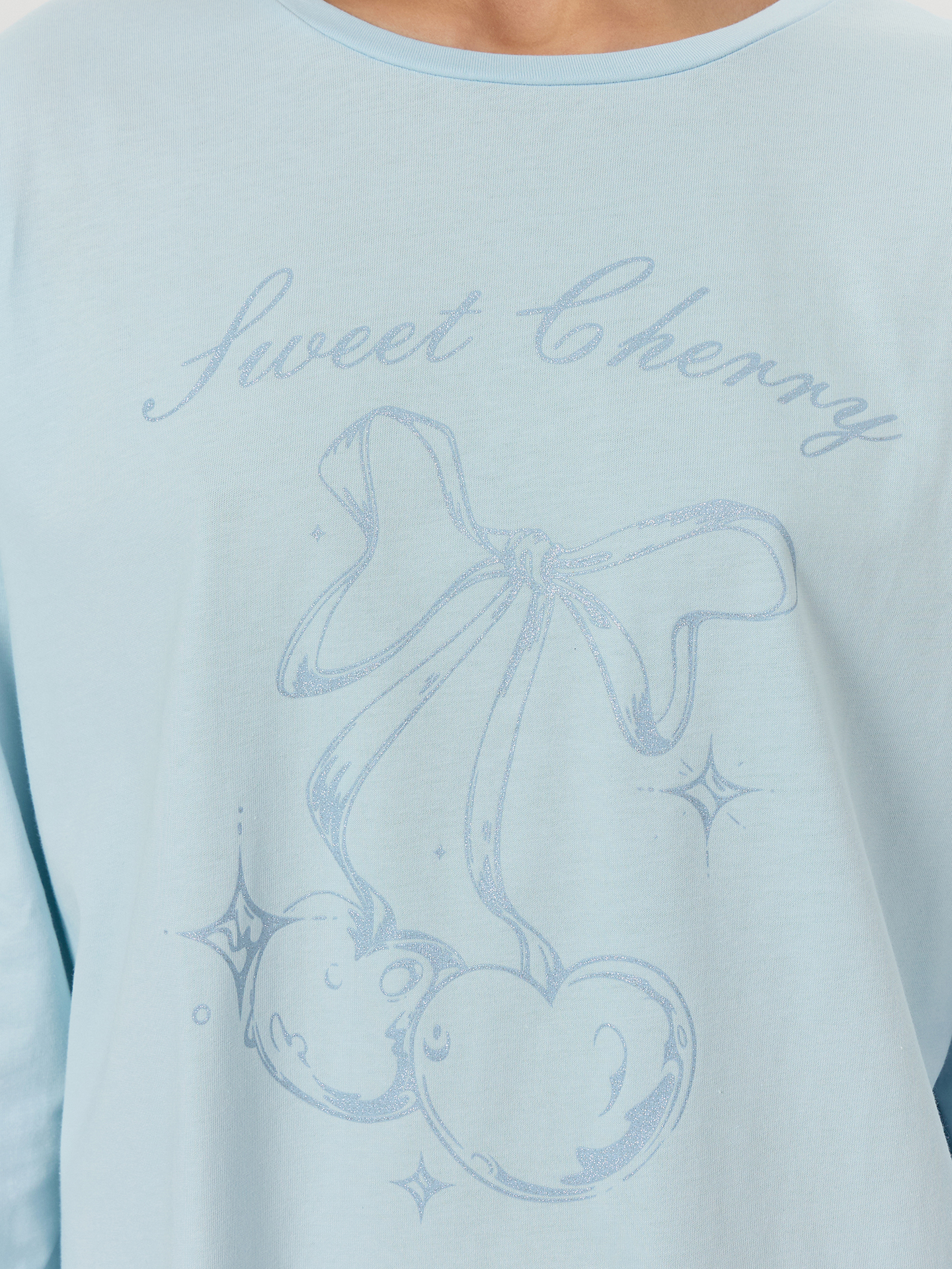 Сорочка ночная Mark Formelle (Марк Формэль) 572362/голубое небо +печать - фото 5