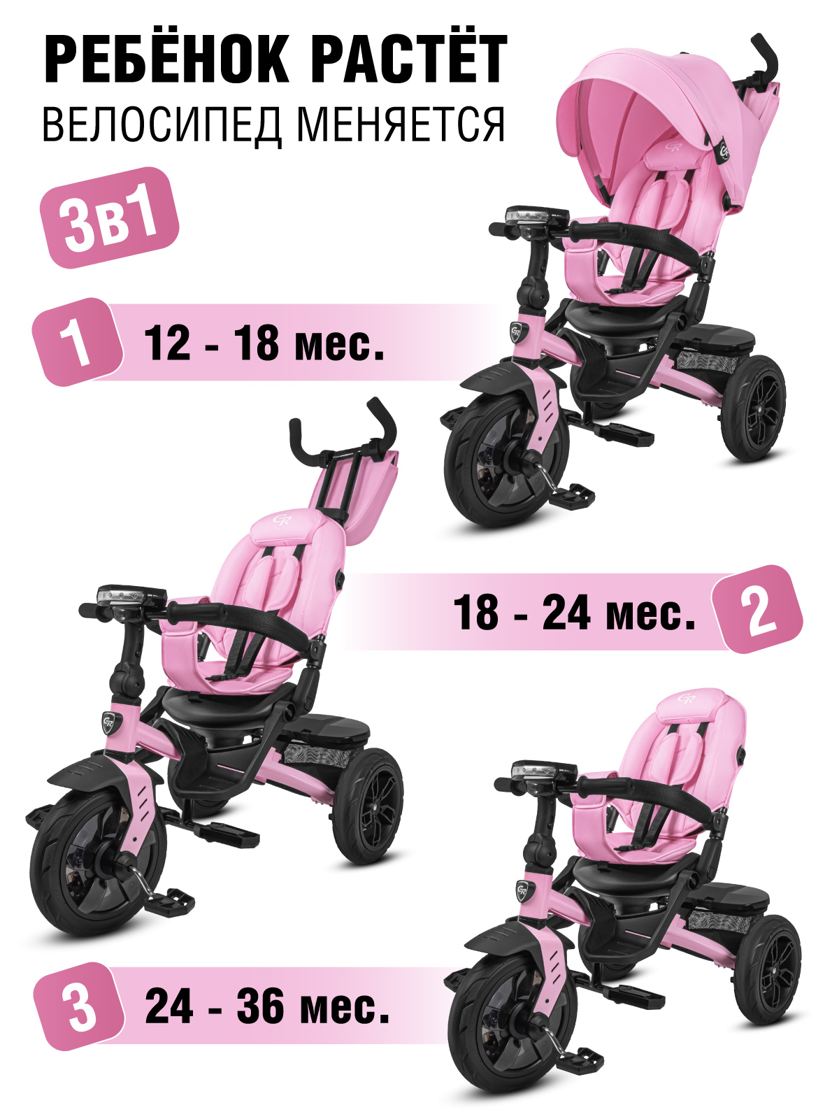 Трехколесный велосипед CITYRIDE - фото 2