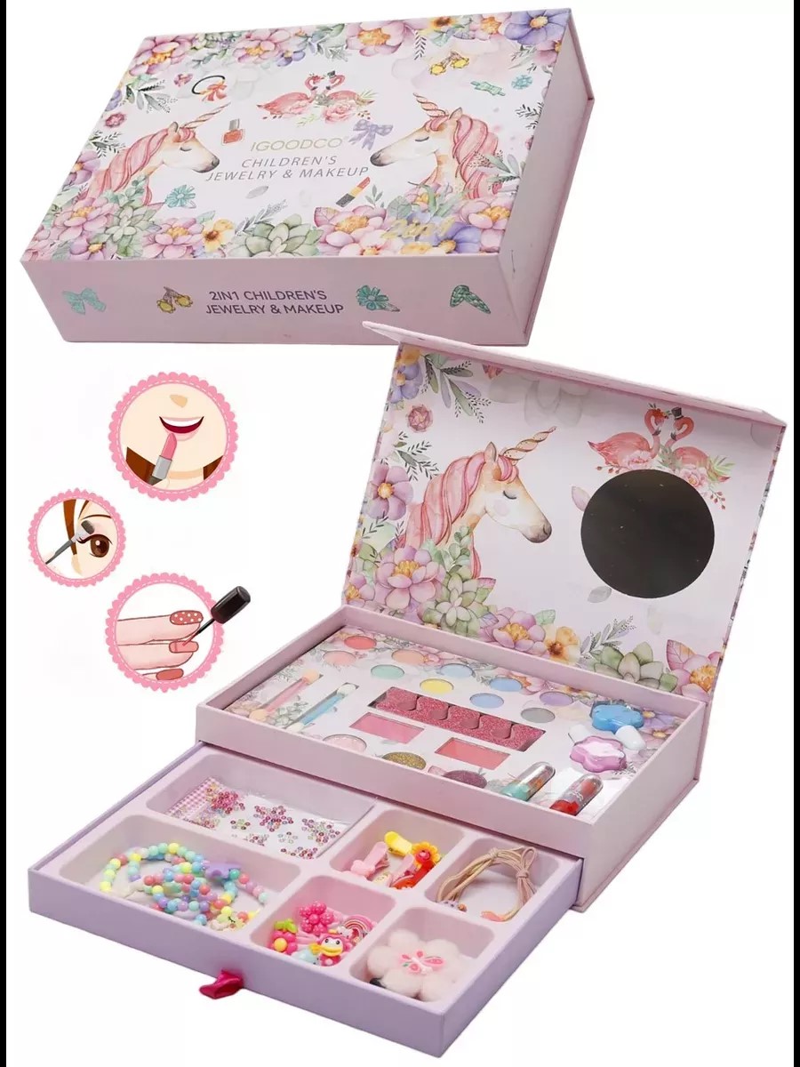 Декоративная косметики в чемоданчике ТОТОША Детская косметика набор - фото 4