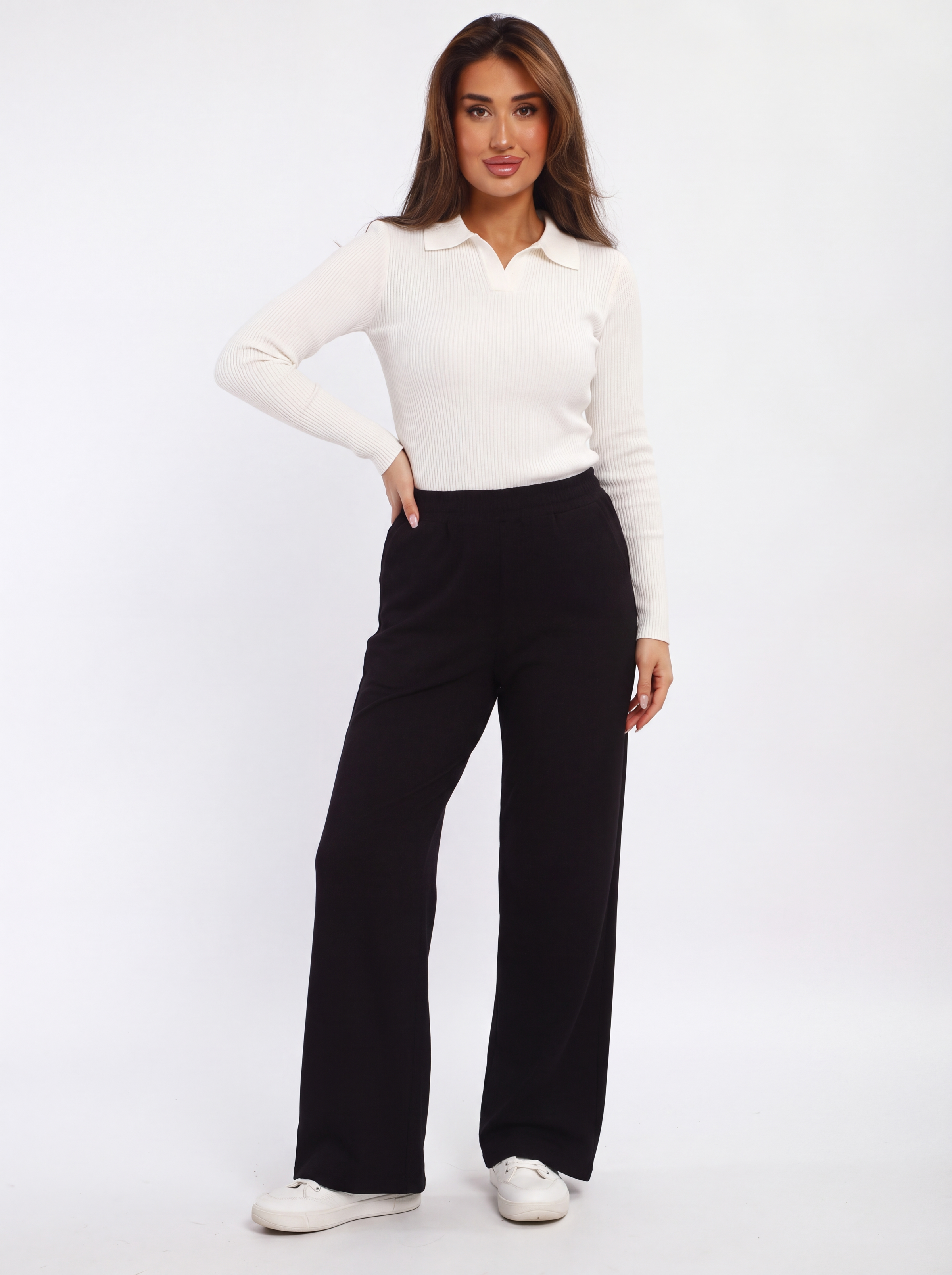 Брюки LEGANTE Л003/черные/Брюки женские Паллаццо - фото 1