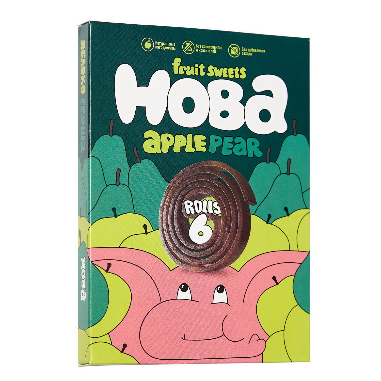 Конфеты фруктовые Хоба яблоко-груша 60г - фото 1